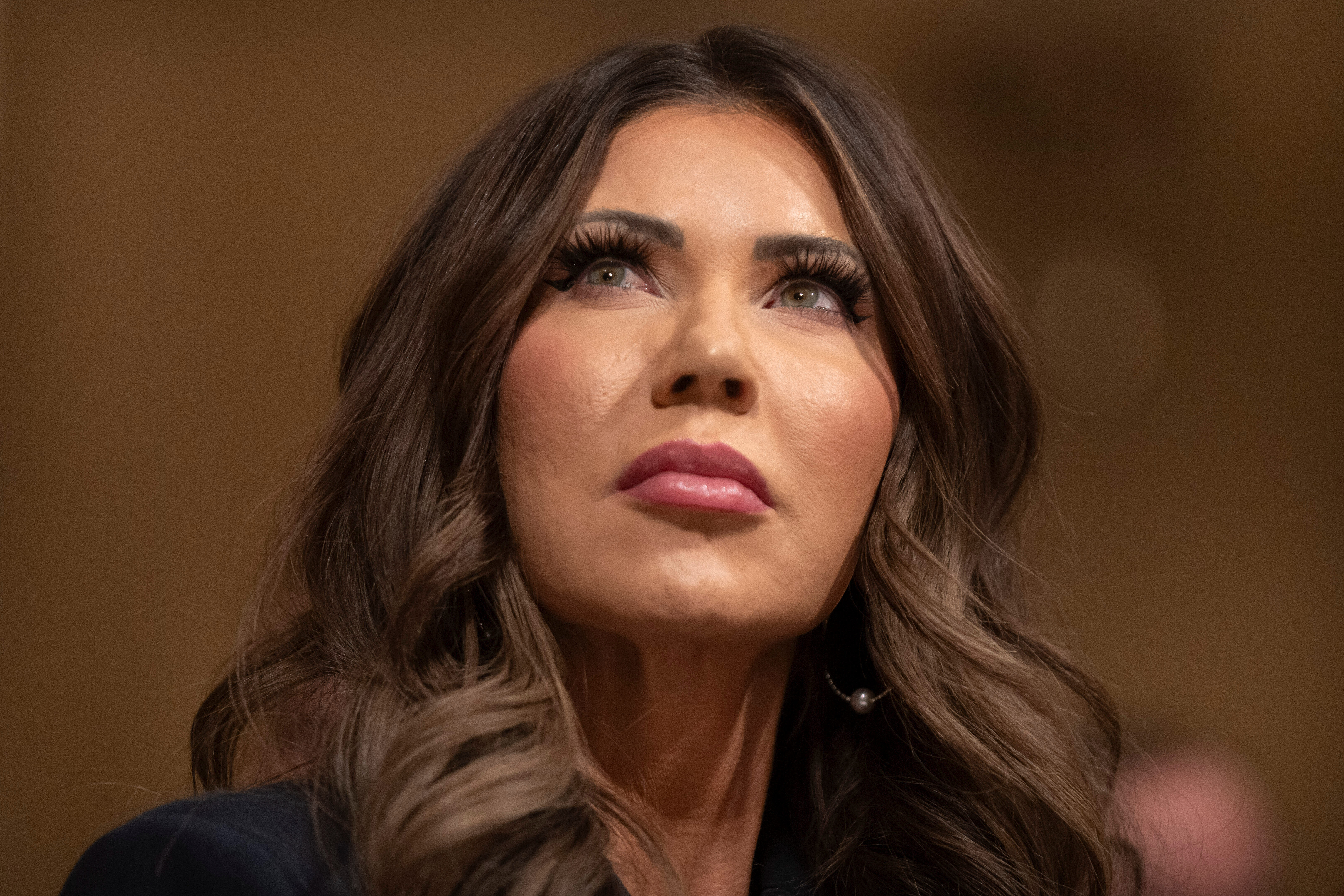 FILE - Homeland Security Secretary Kristi Noem appears before the House Committee on Homeland Security on Capitol Hill in Washington, Thursday, Dec. 11, 2025. (AP Photo/Mark Schiefelbein, File)
