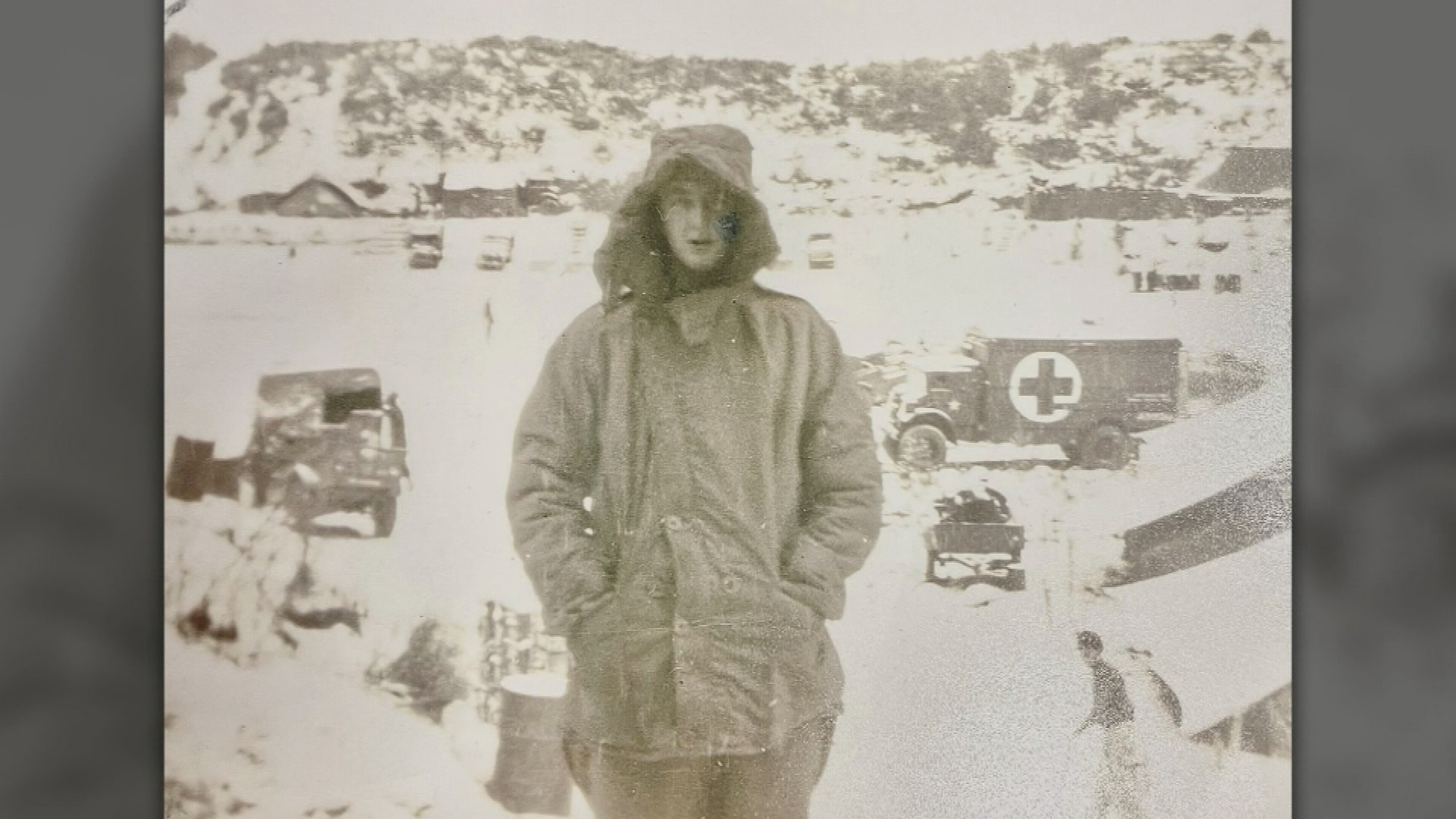 Korean War veteran Matthew Rennie.
