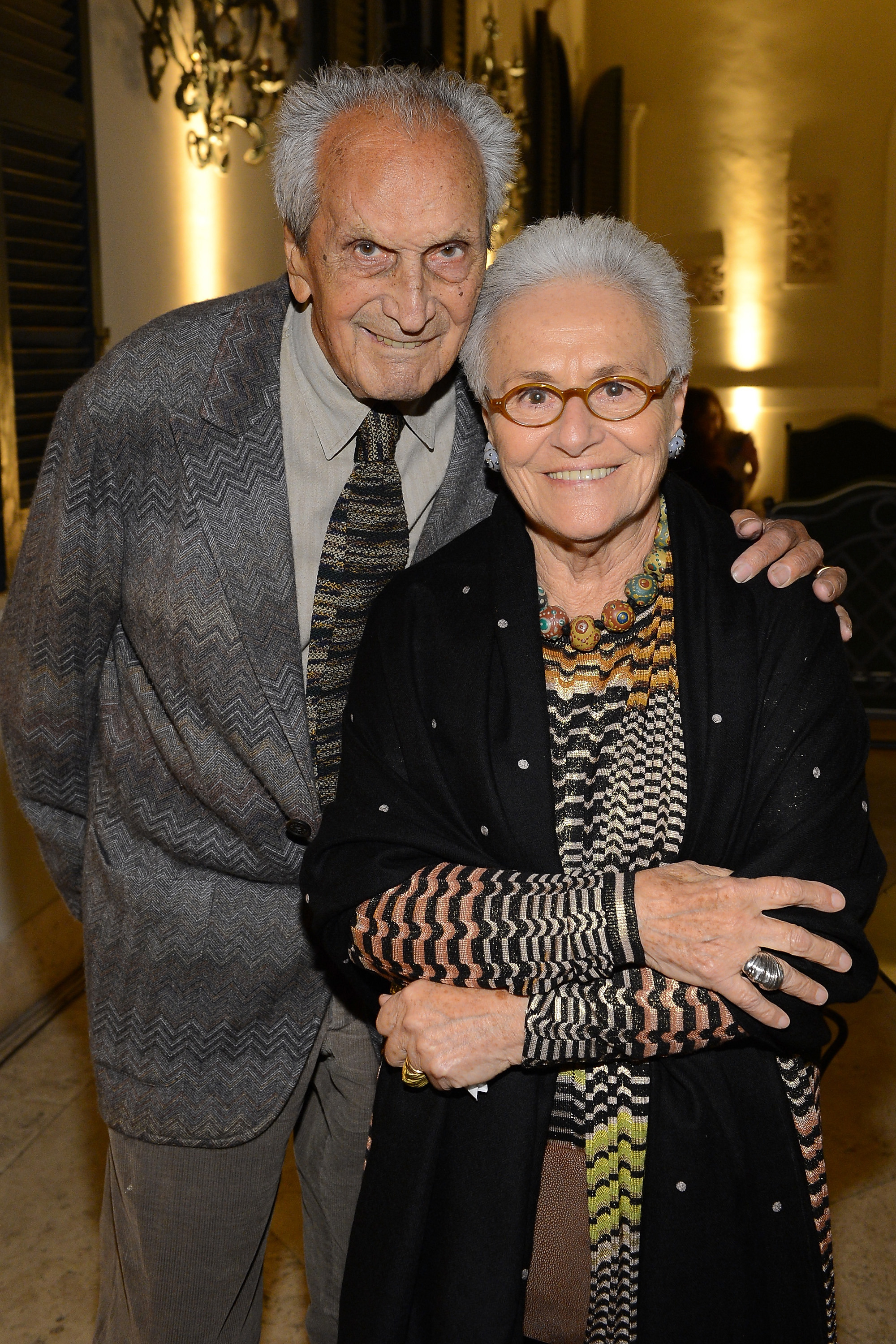 Ottavio Missoni and Rosita Missoni 