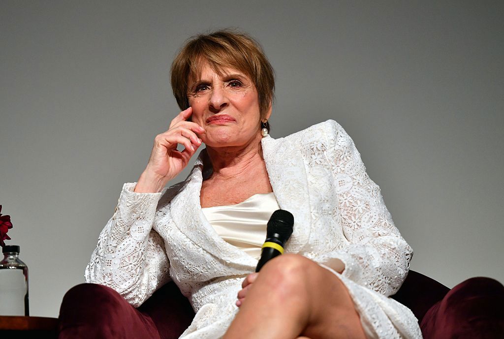 LOS ANGELES, CALIFORNIA - APRIL 19: Patti LuPone speaks onstage during the Emmy FYC Screening Of Marvel Televisions' "Agatha All Along" at DGA Theater on April 19, 2025 in Los Angeles, California. (Photo by Alberto E. Rodriguez/Getty Images for Disney)