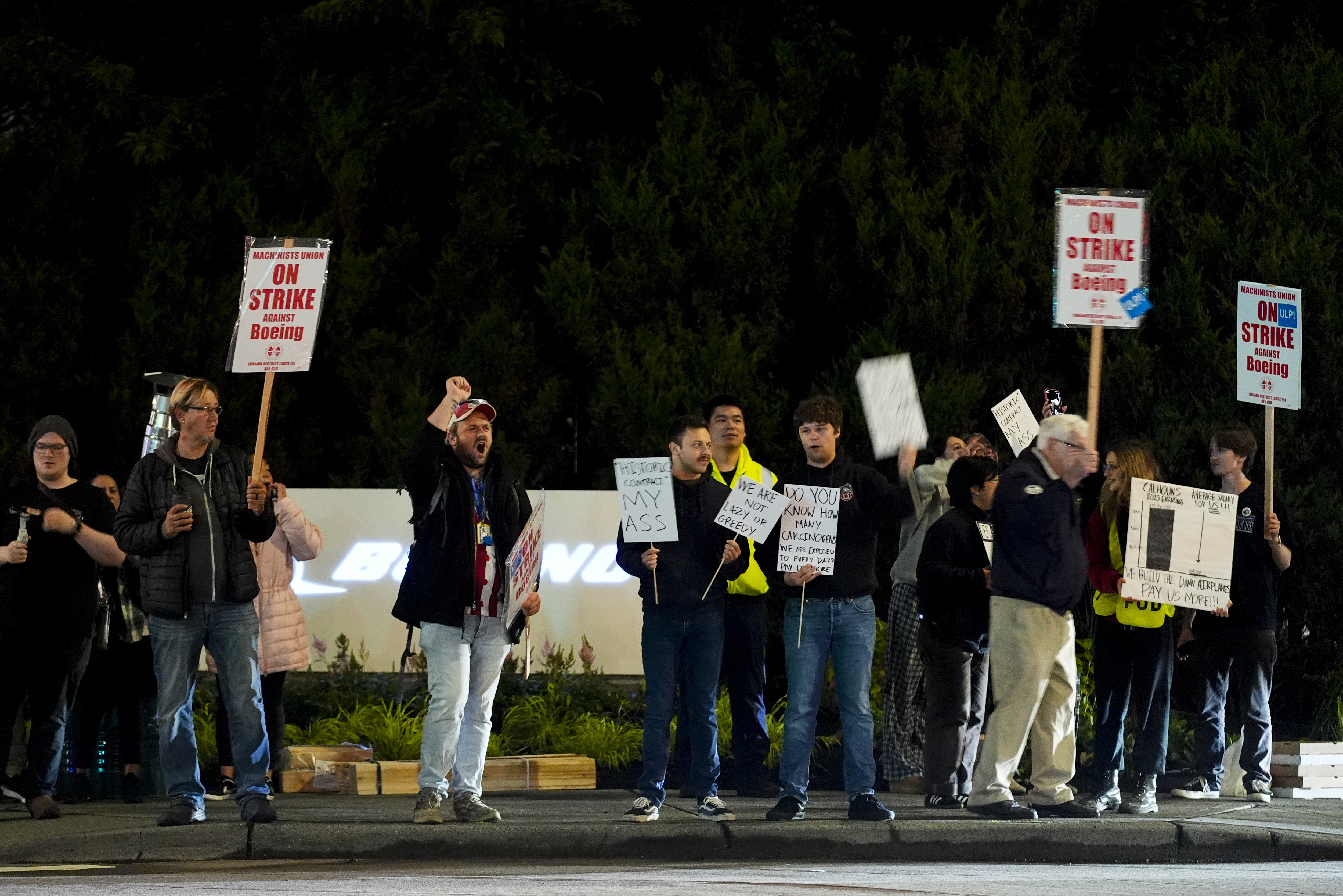 Piquete de trabajadores de Boeing