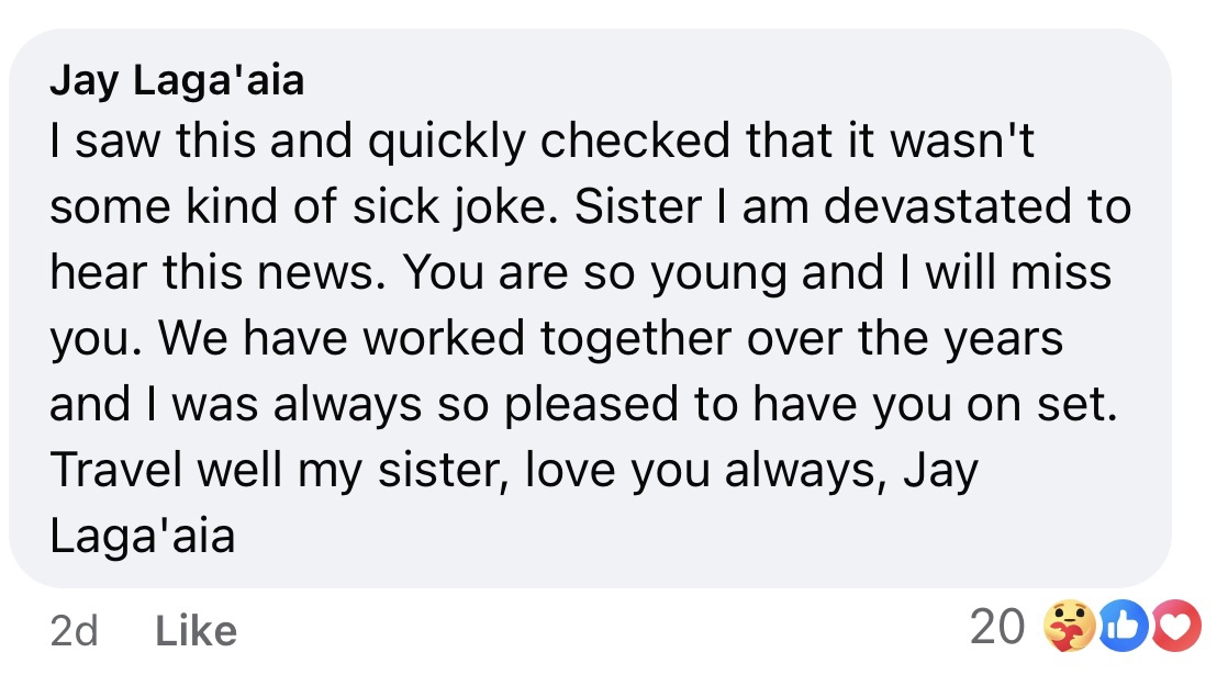 Jay Laga'aia, Marise Wipani