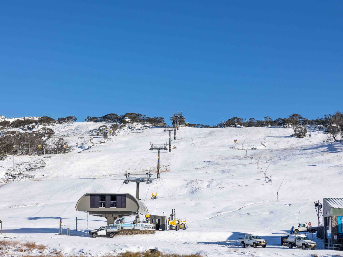 Ski runs have a healthy covering of snow at Perisher resort in NSW