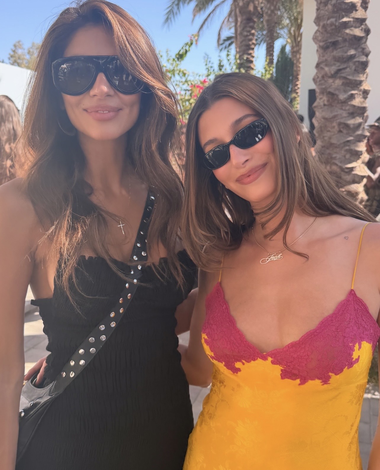 Pia Whitesell and Hailey Bieber