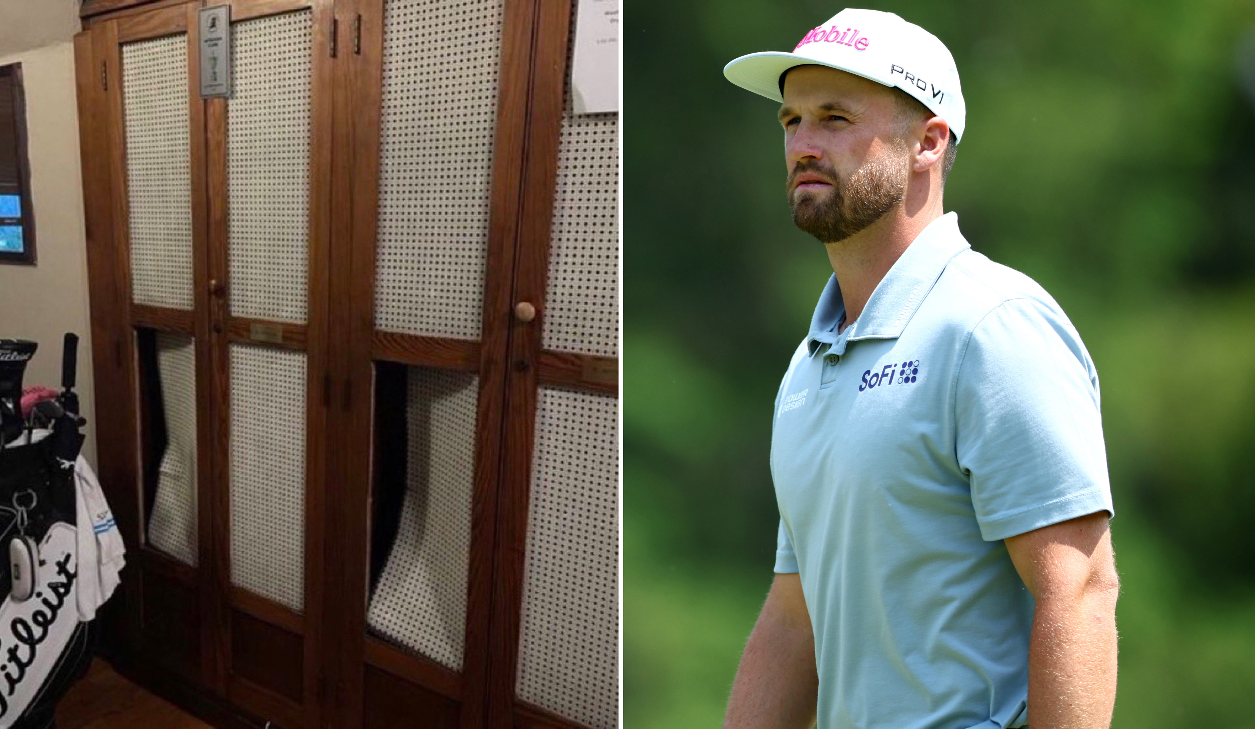 Former US Open champ Wyndham Clark is accused of destroying Oakmont Country Club lockers.