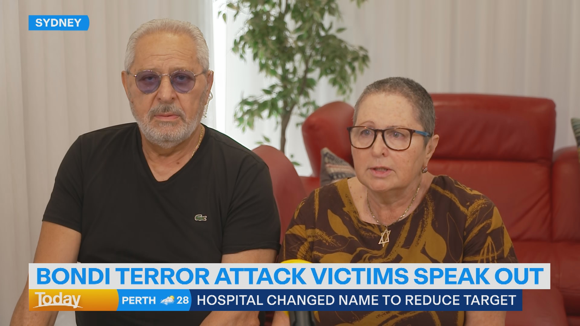 Rosalia and her husband Gregory told Today that the hospital she was being treated at changed her name during her stay to protect her from media intrusion. ﻿