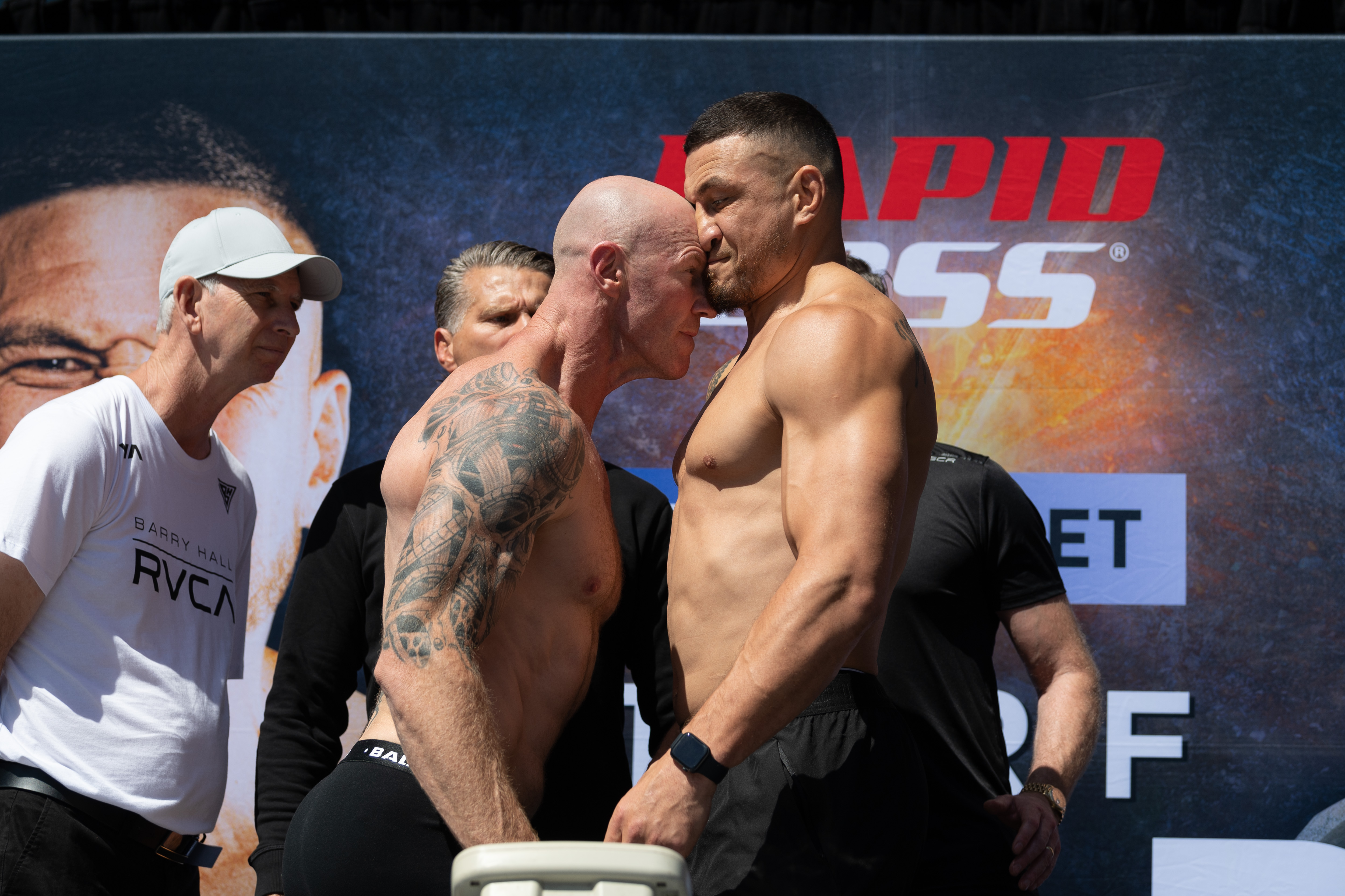 Boxing news 2022 Sonny Bill Williams vs Barry Hall weigh in headbutt video how to watch fight