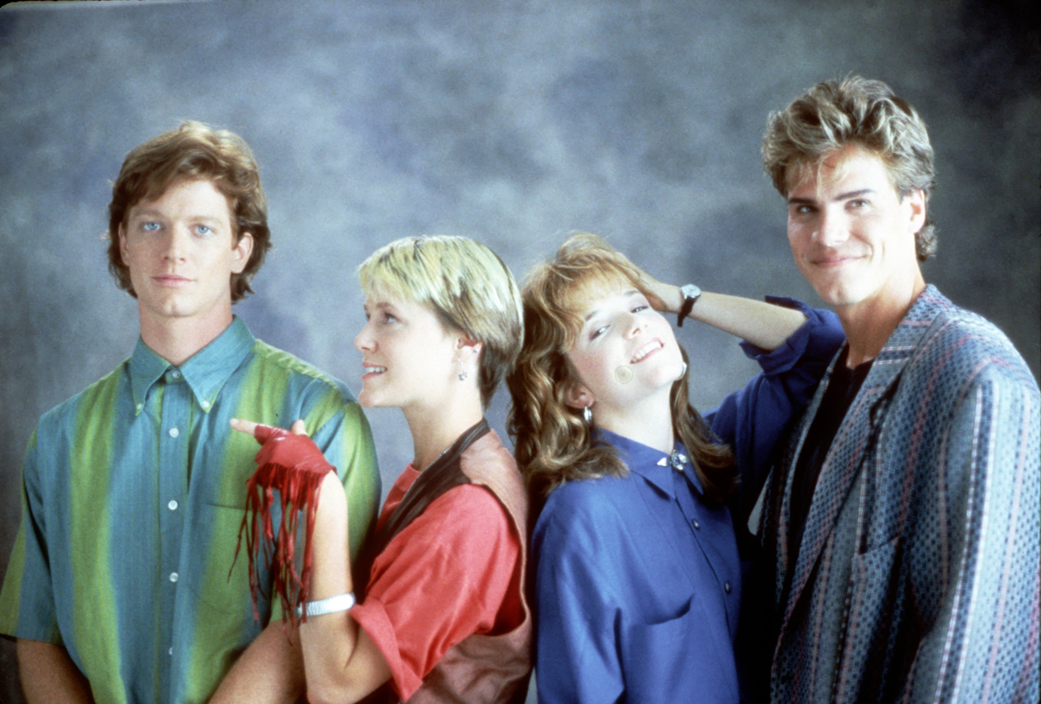 Eric Stoltz, Mary Stuart Masterson, Lea Thompson and Craig Sheffer, stars of Some Kind of Wonderful, pictured in 1987.