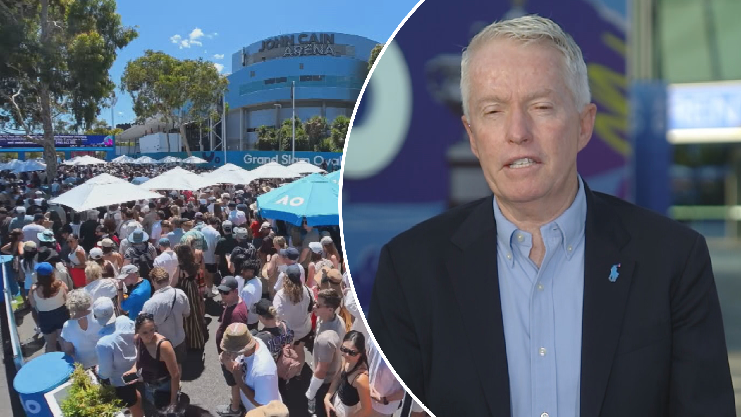 Aus Open boss admits headache after record crowd