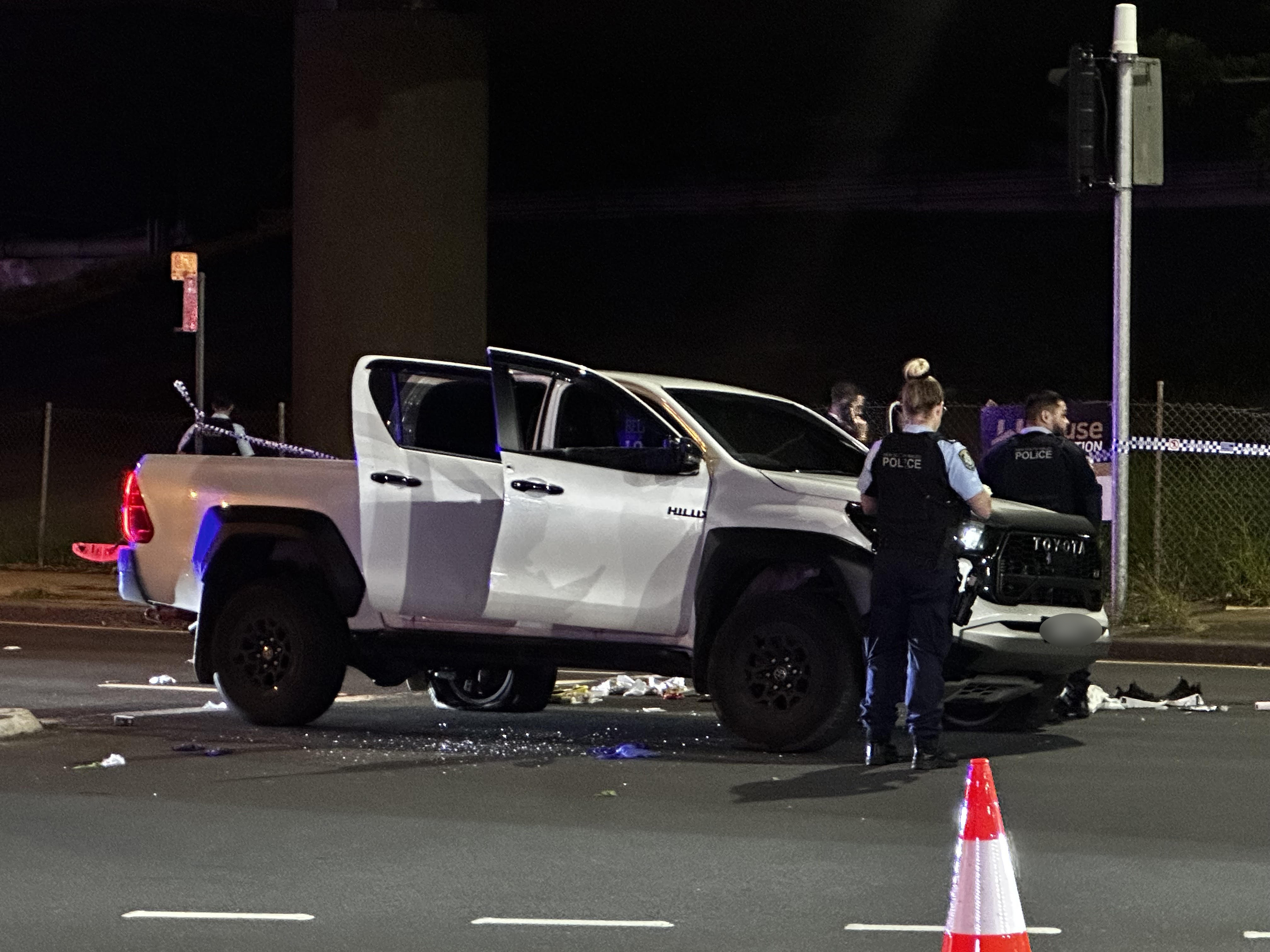 Dawood Zakaria and solicitor Sylvan Singh were in a Toyota Hilux when they were shot at.