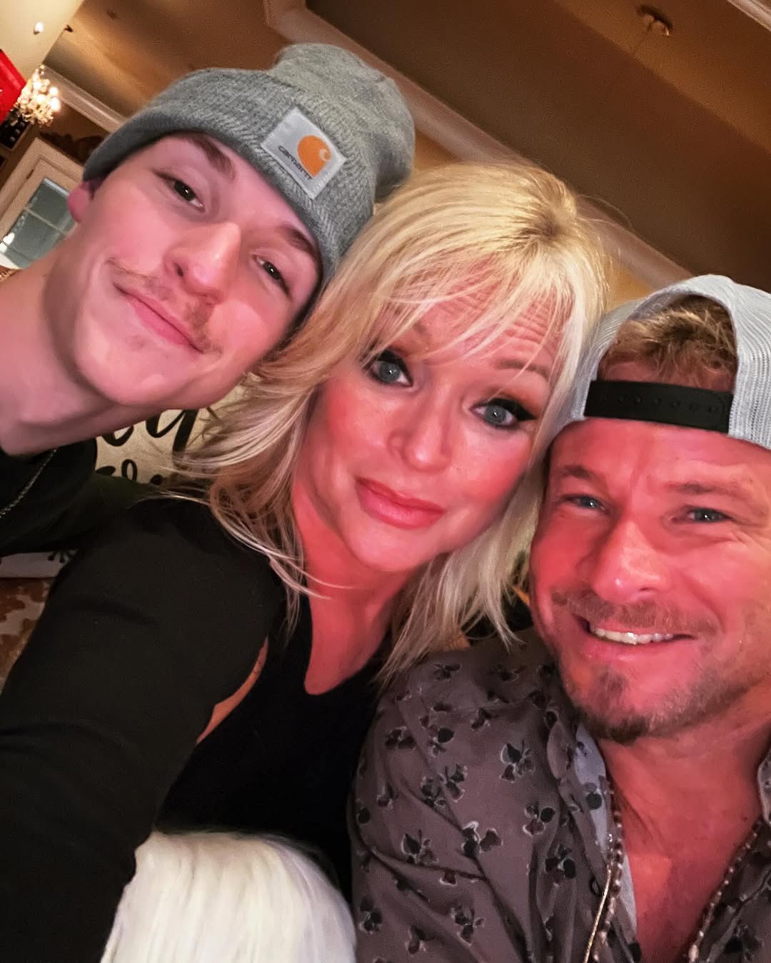 brian littrell and wife and son Baylee littrell