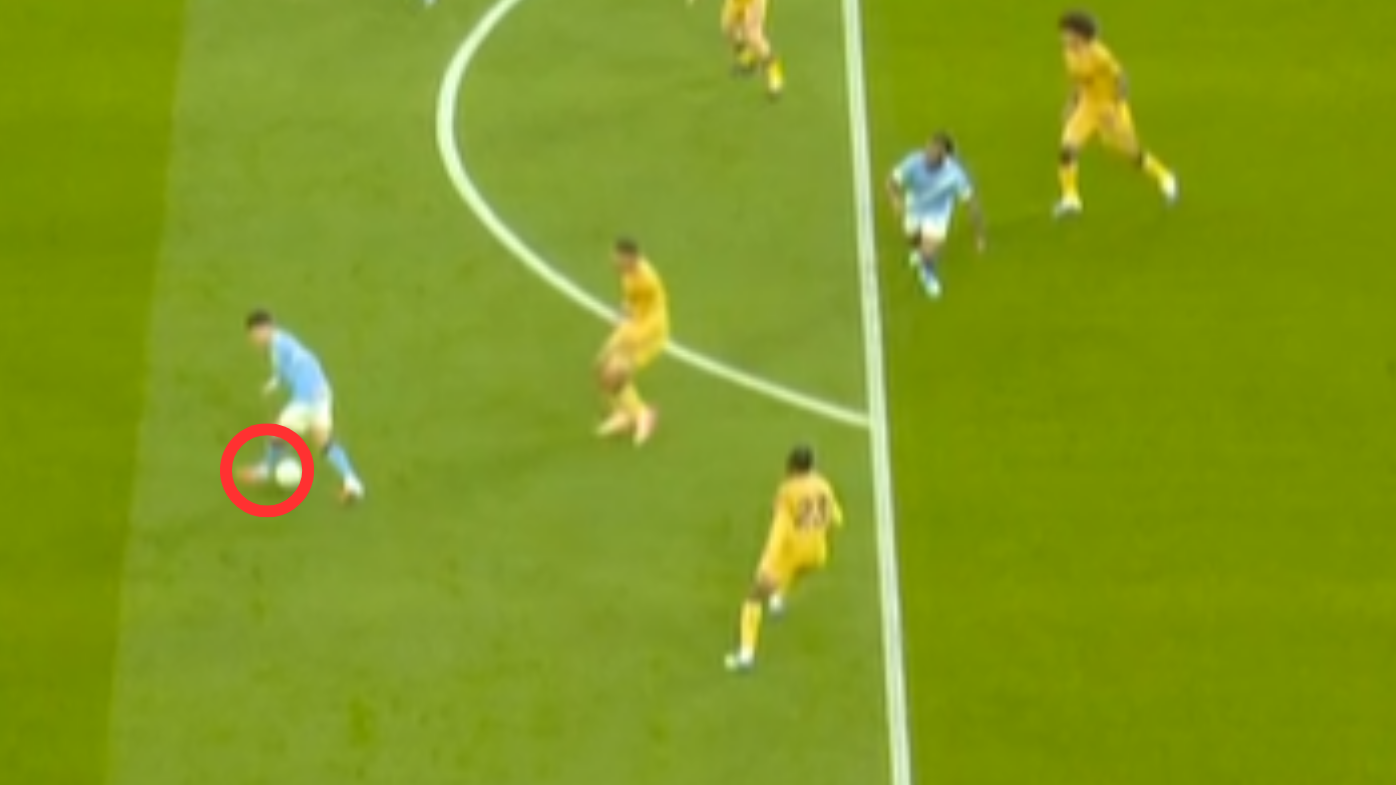 Phil Foden's brilliant backheel.