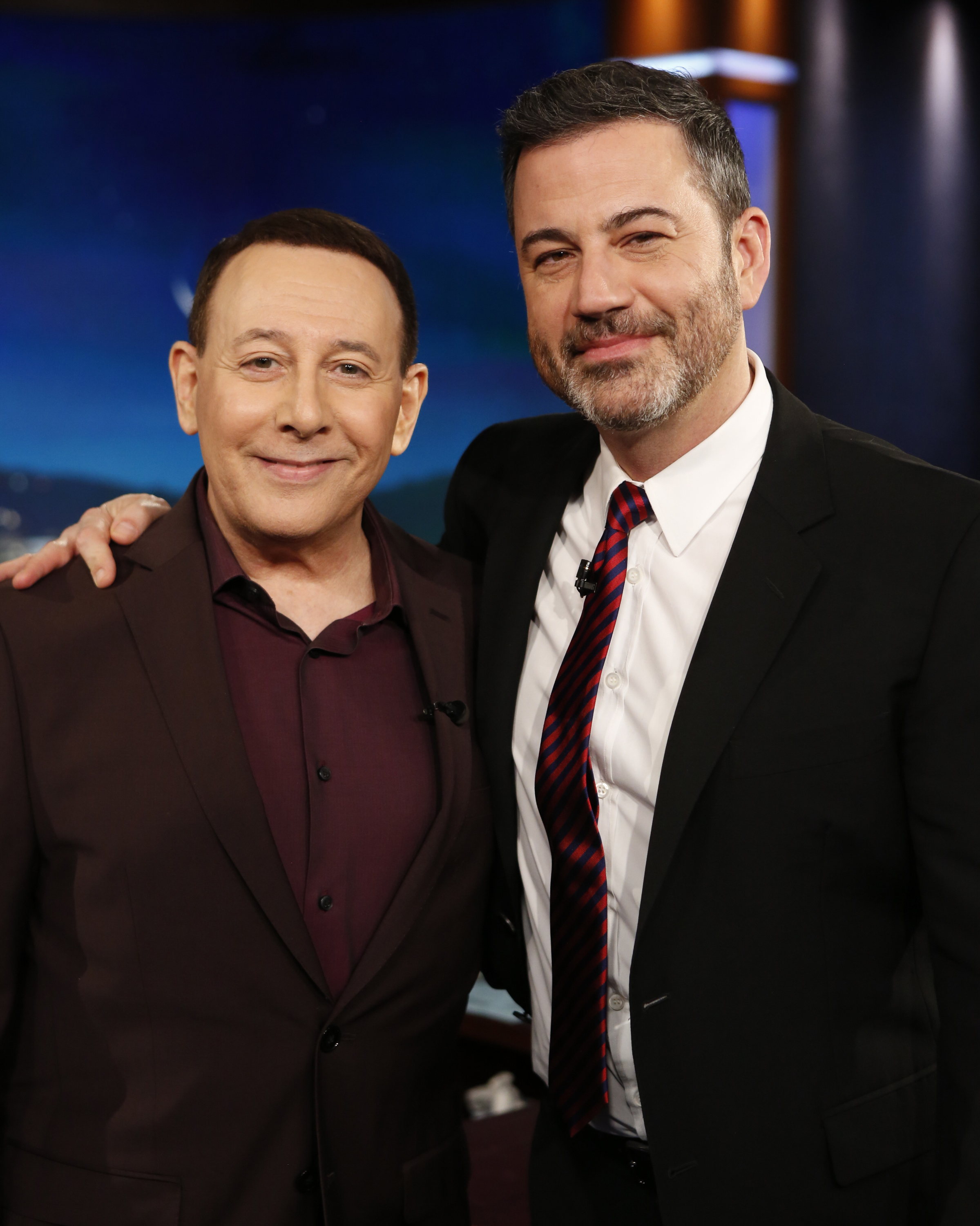 Jimmy Kimmel and Paul Reubens