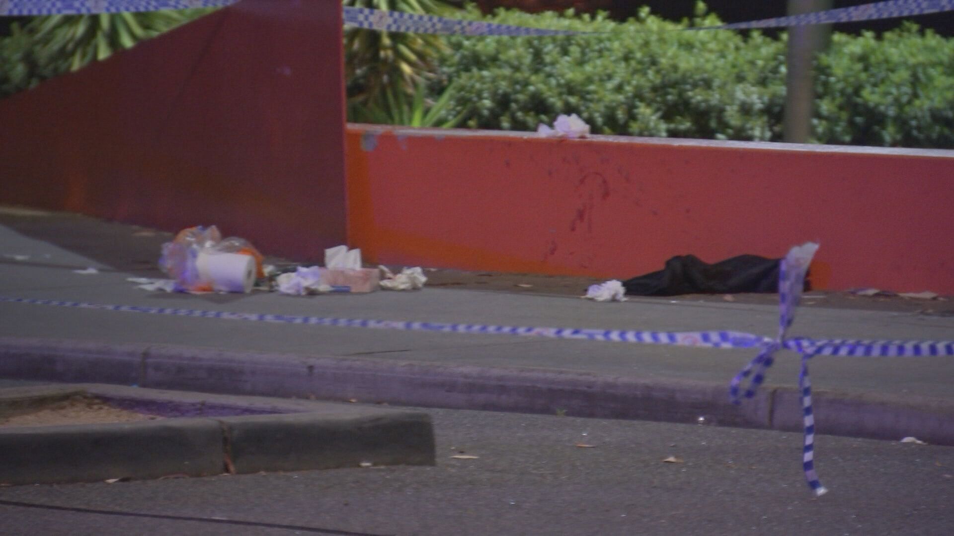 A group of armed men are on the run after an alleged stabbing spree in Caroline Springs