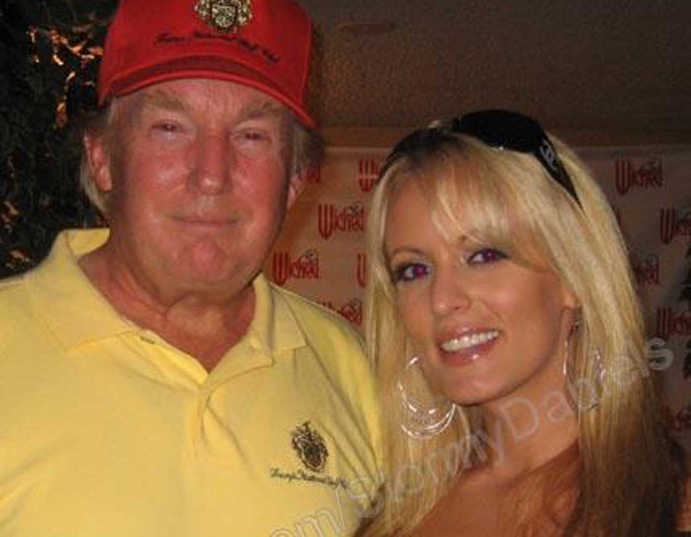 Donald Trump and Stephanie Clifford, aka Stormy Daniels. (Myspace)