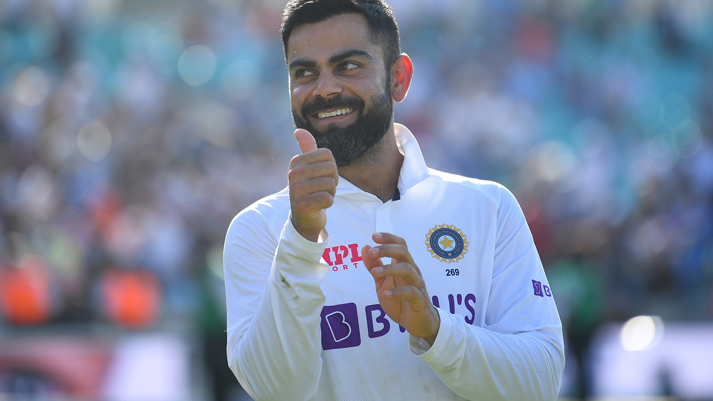 Indian skipper Virat Kohli celebrates India taking a 2-1 series lead.