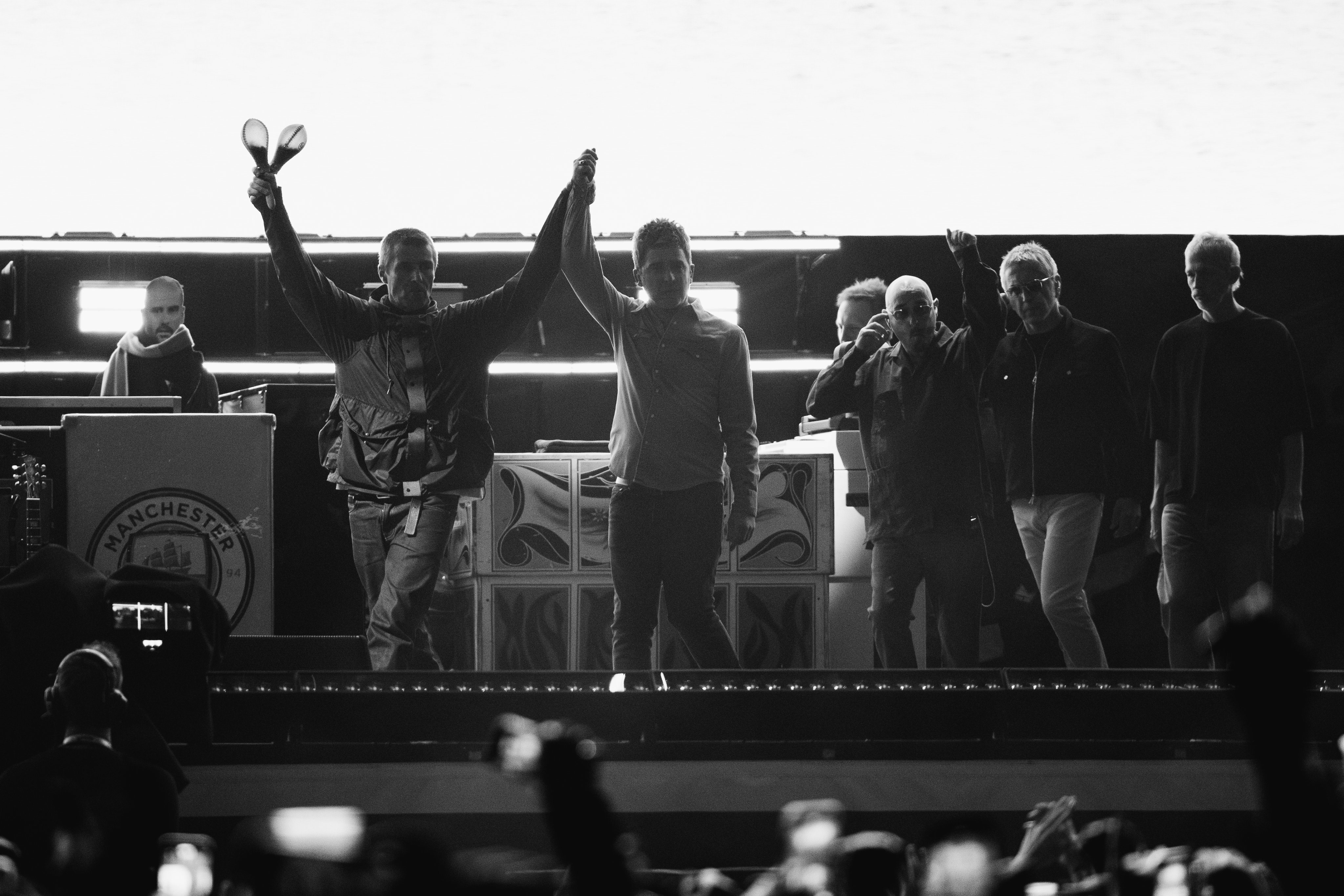 Oasis first reunion concert in Cardiff, Liam Gallagher and Noel Gallagher