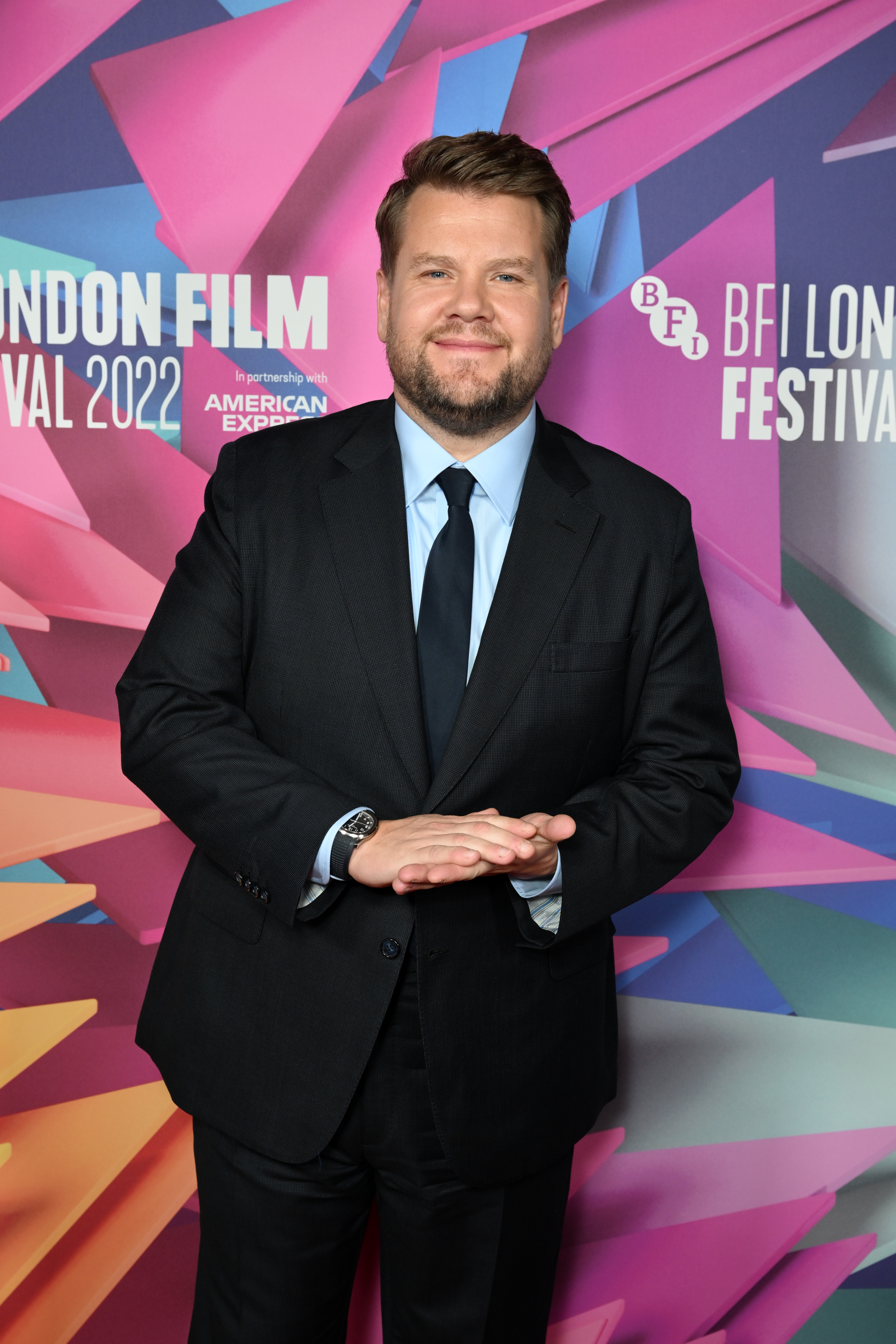 James Corden attends the "Mammals" World Premiere during the 66th BFI London Film Festival at the Curzon Soho on October 07, 2022 in London, England. 