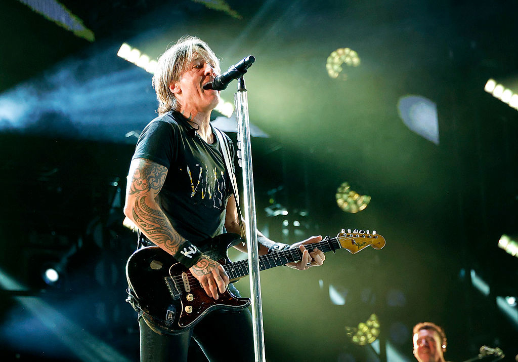 NASHVILLE, TENNESSEE - JUNE 06: Keith Urban performs on the main stage during CMA Fest 2025 at Nissan Stadium on June 06, 2025 in Nashville, Tennessee. (Photo by Jason Kempin/Getty Images)