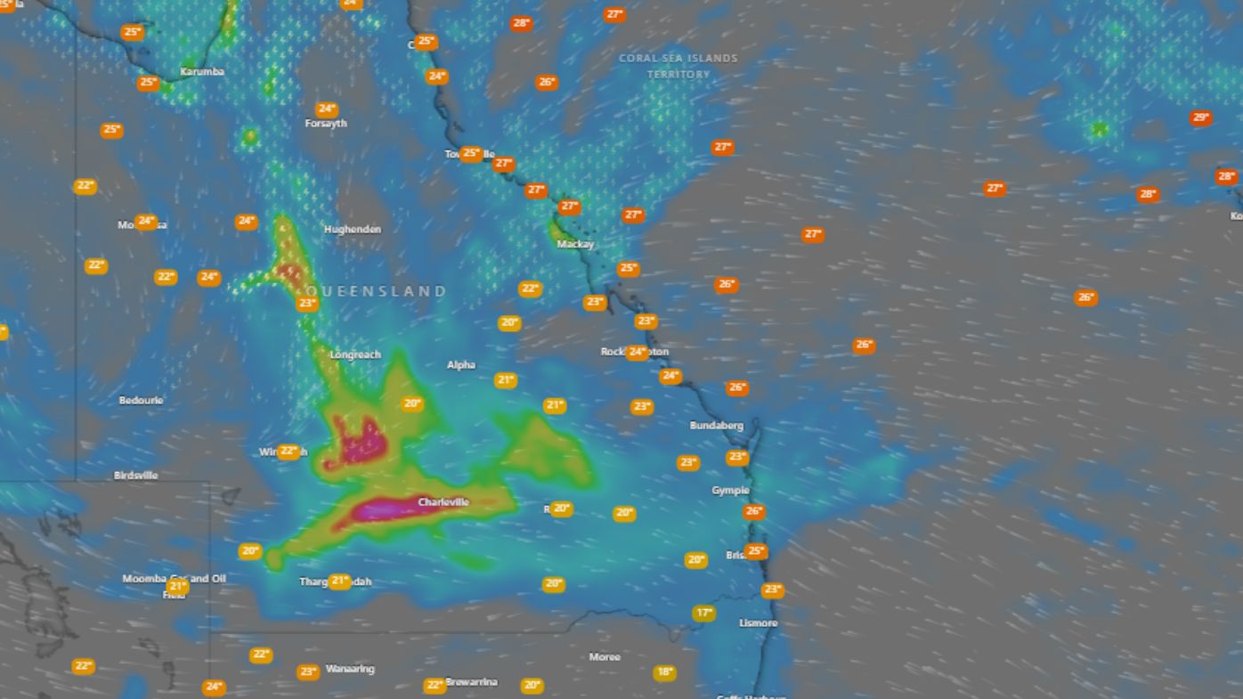 Flood warnings for outback towns as Queensland drenching rolls on
