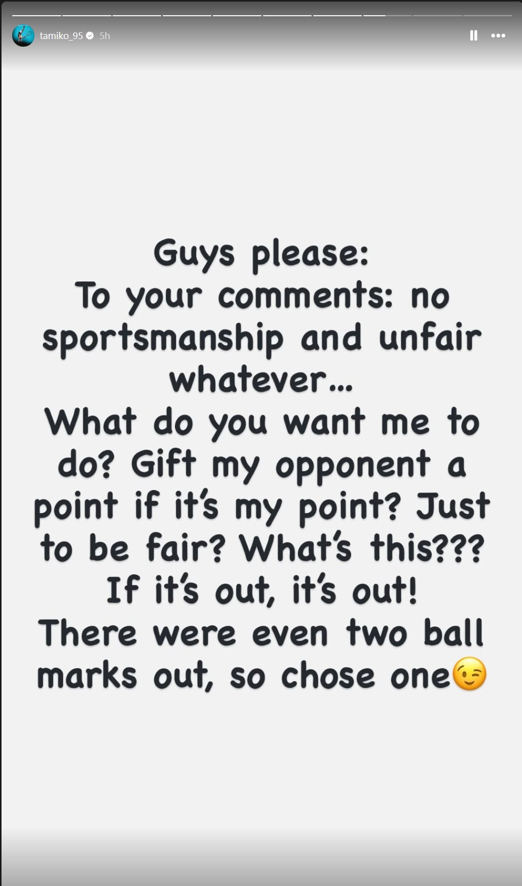 Tamara Korpatsch posts after the match.