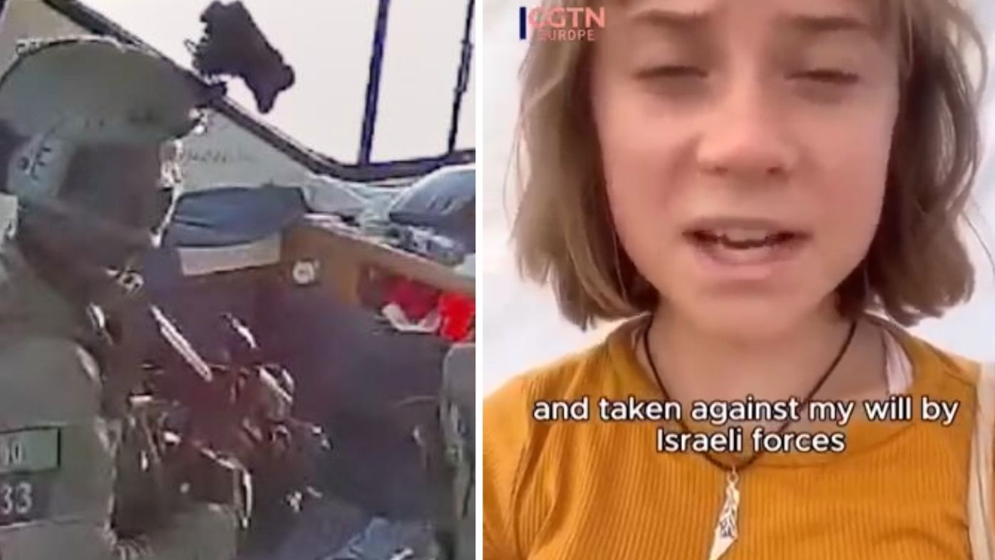 'I have been abducted': Greta Thunberg releases video plea as Israel intercepts aid flotilla
