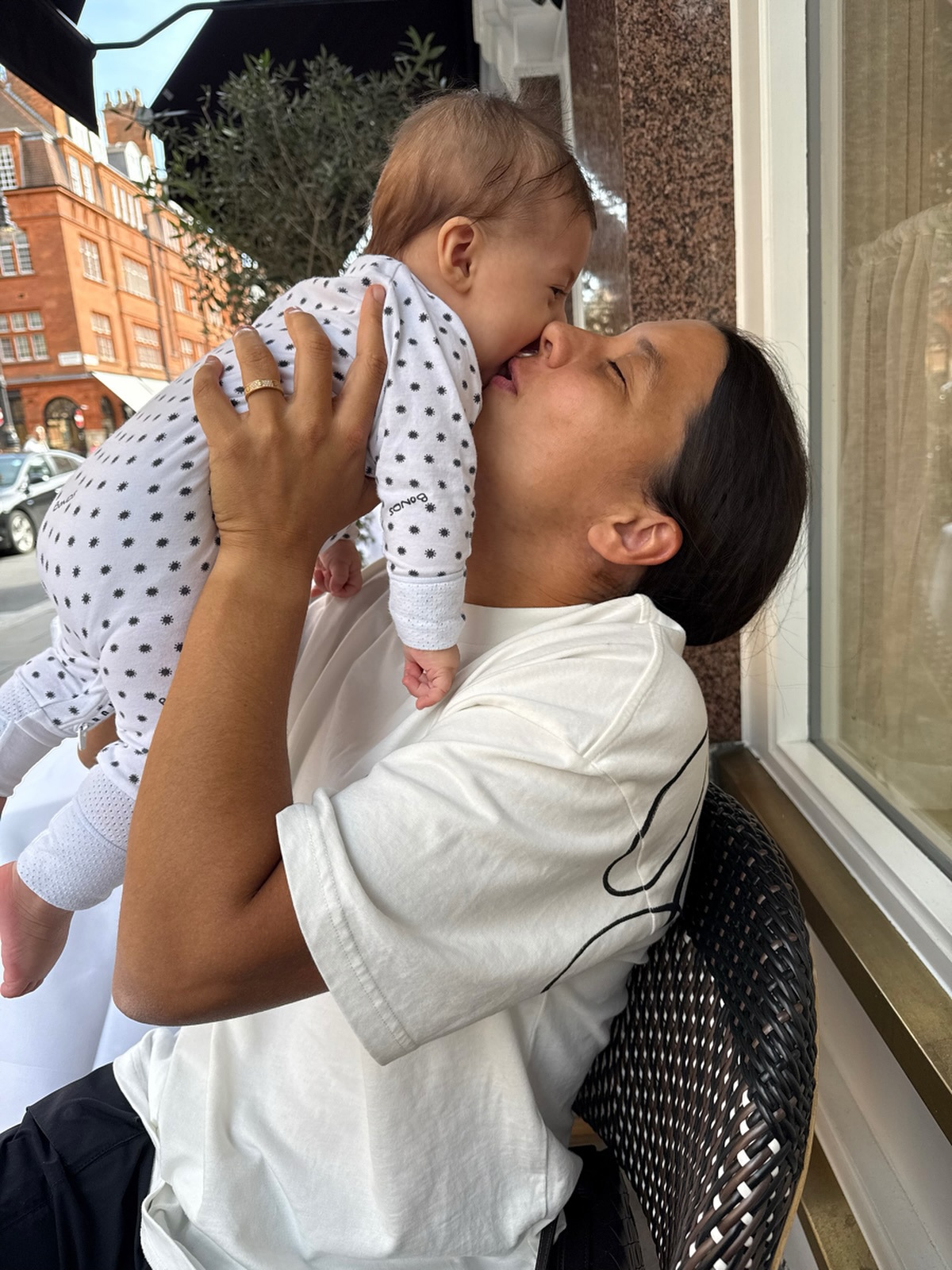 Sam Kerr and her son Jagger