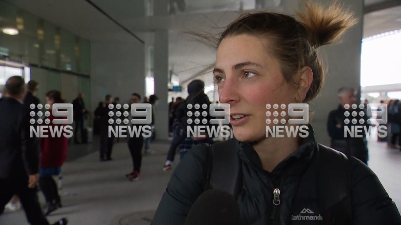 Saskia Harthe had just checked in at Canberra Airport to fly home to Melbourne, and was on the phone to her aunt when gunshots rang out in the terminal.