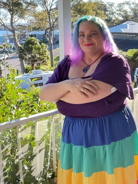 Dyan Henry wearing the CGM she trialled late last year.