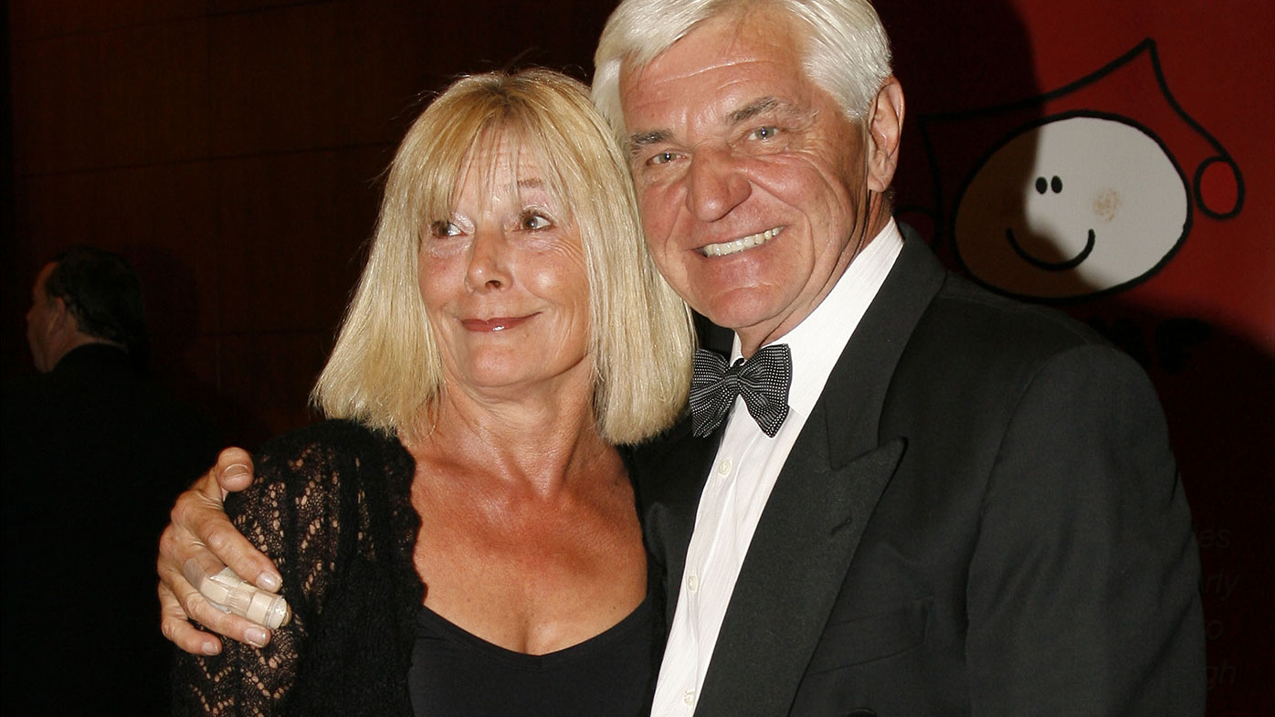 John Konrads with his wife Mikky in 2006.