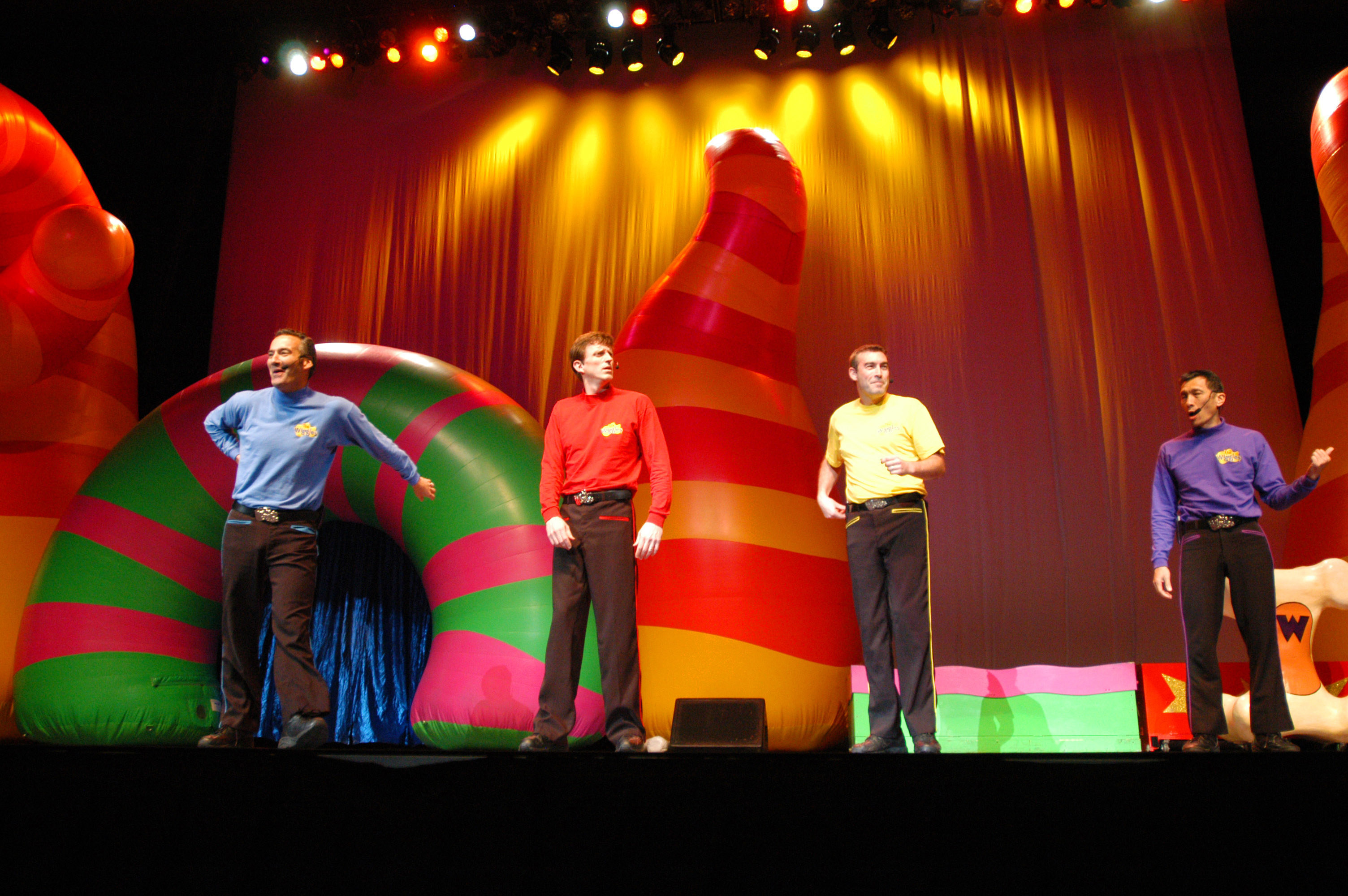 The Wiggles during The Wiggles in Concert - October 25, 2004 at Arena at Gwinnett Center in Duluth, Georgia, United States.