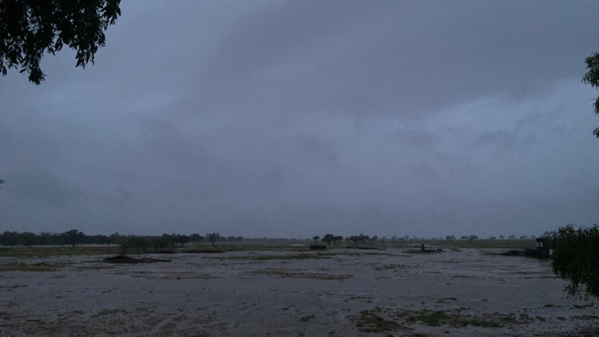 Longreach has received constant rain since midnight, one local said.