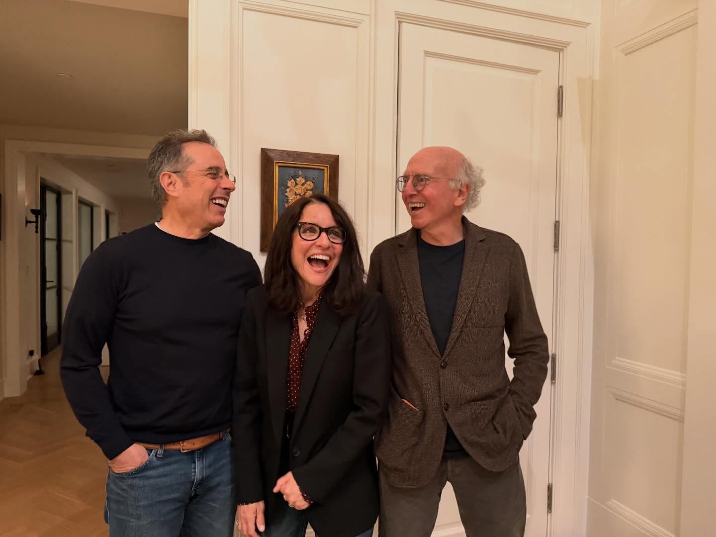 Seinfeld's Julia Louis-Dreyfus, Jerry Seinfeld and Larry David Reunite for the Holidays