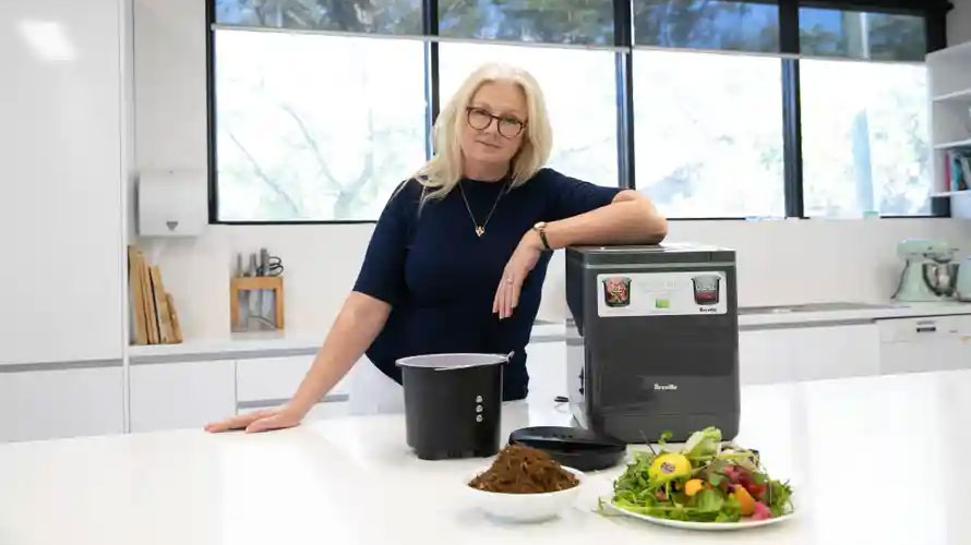 Fiona Mair with the Breville Foodcycler. 