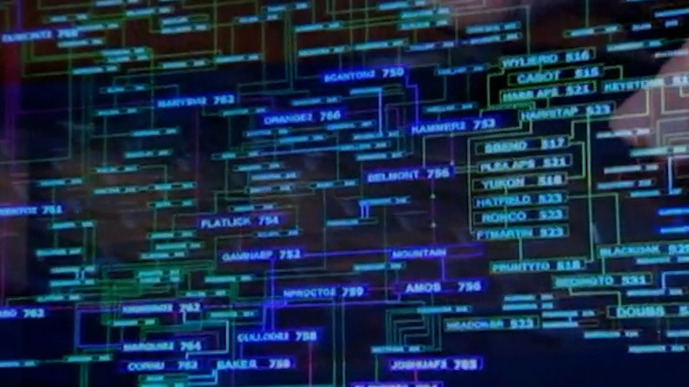 Code on a hacker's computer screen.