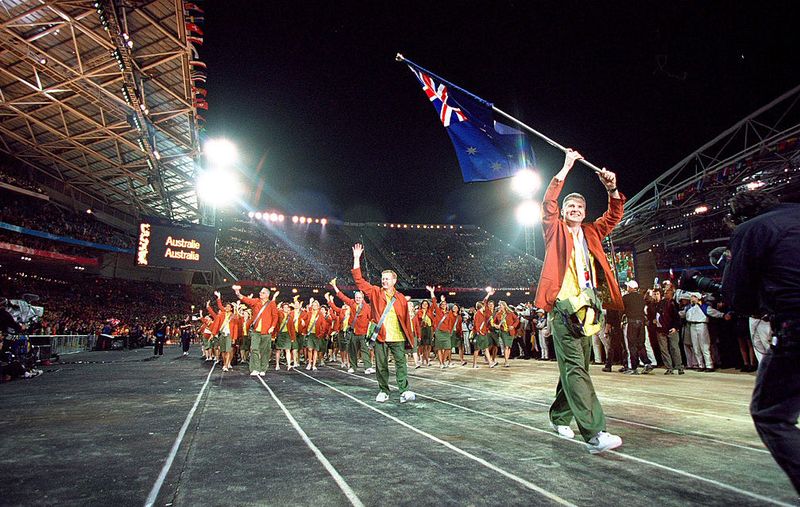 The 2000 Sydney Olympic Games opening ceremony - the last Olympics to be held in Australia. 