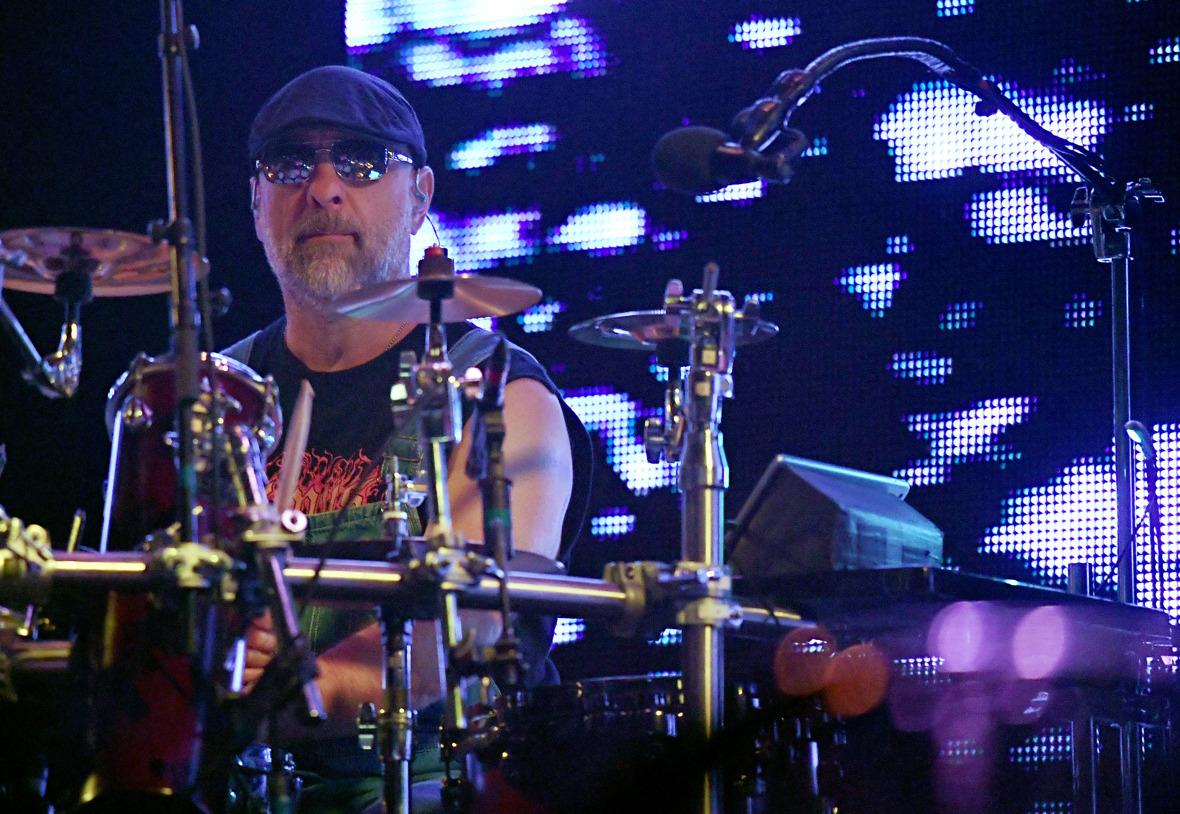 LAS VEGAS, NEVADA - NOVEMBER 27: (FOR EDITORIAL USE ONLY) Drummer Tim "Herb" Alexander of Primus performs during a stop of Slayer's Final World Tour at MGM Grand Garden Arena on November 27, 2019 in Las Vegas, Nevada. (Photo by Ethan Miller/Getty Images)