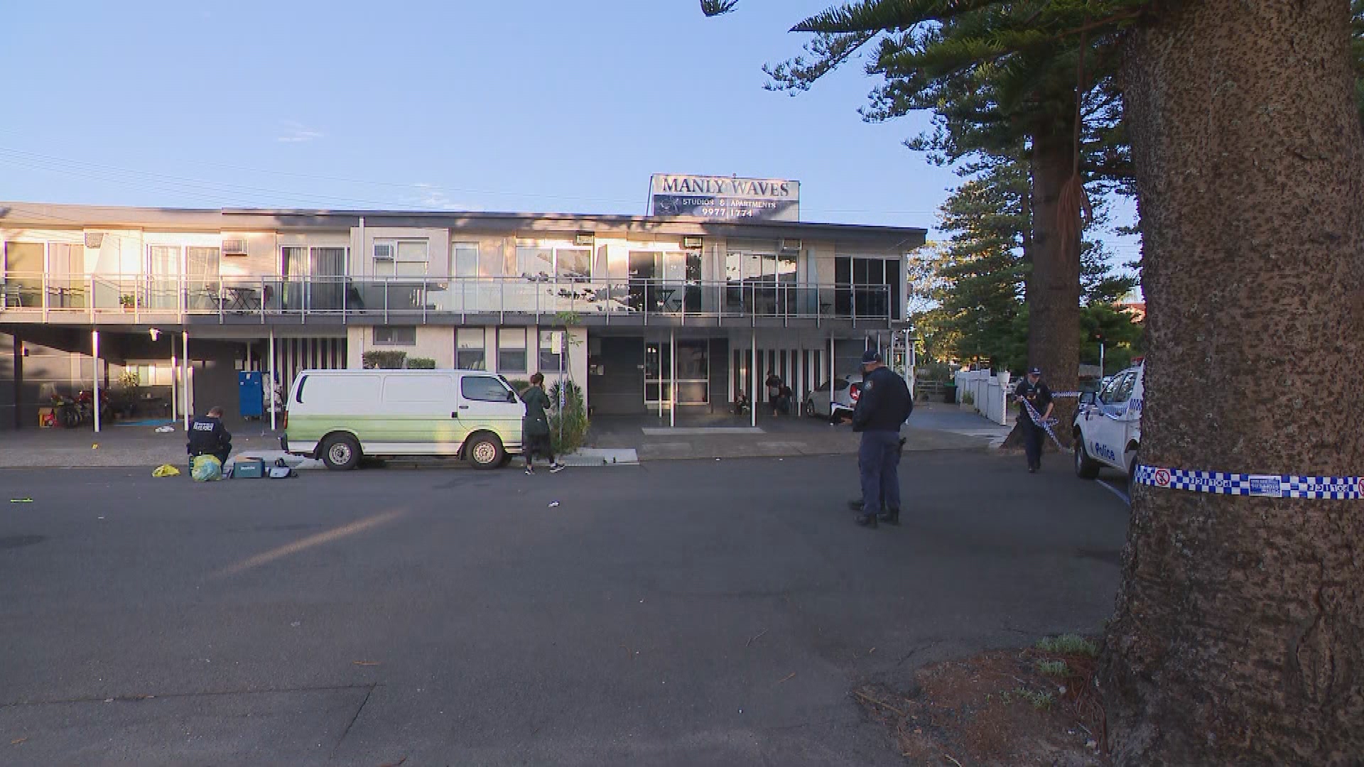Stabbing in Manly, Sydney.