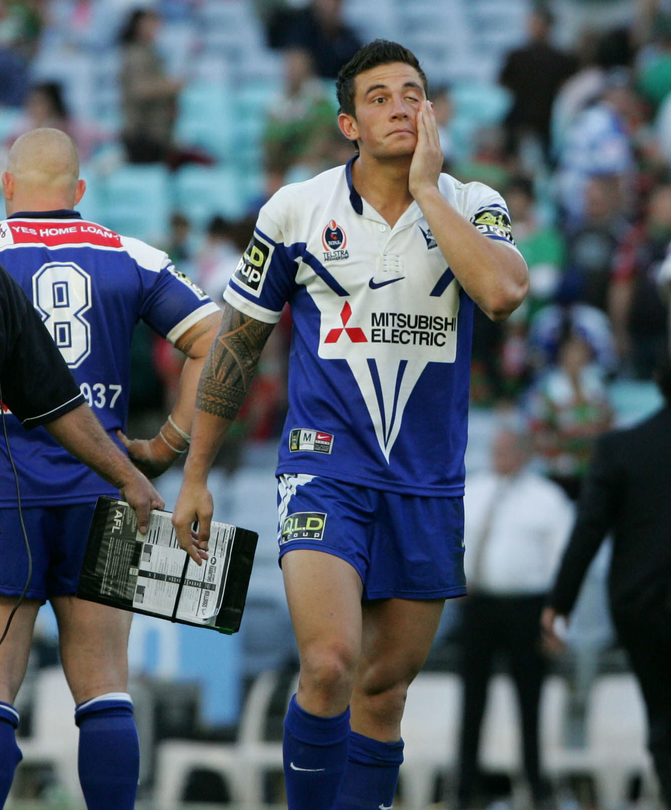 Sonny Bill Williams playing for the Bulldogs.