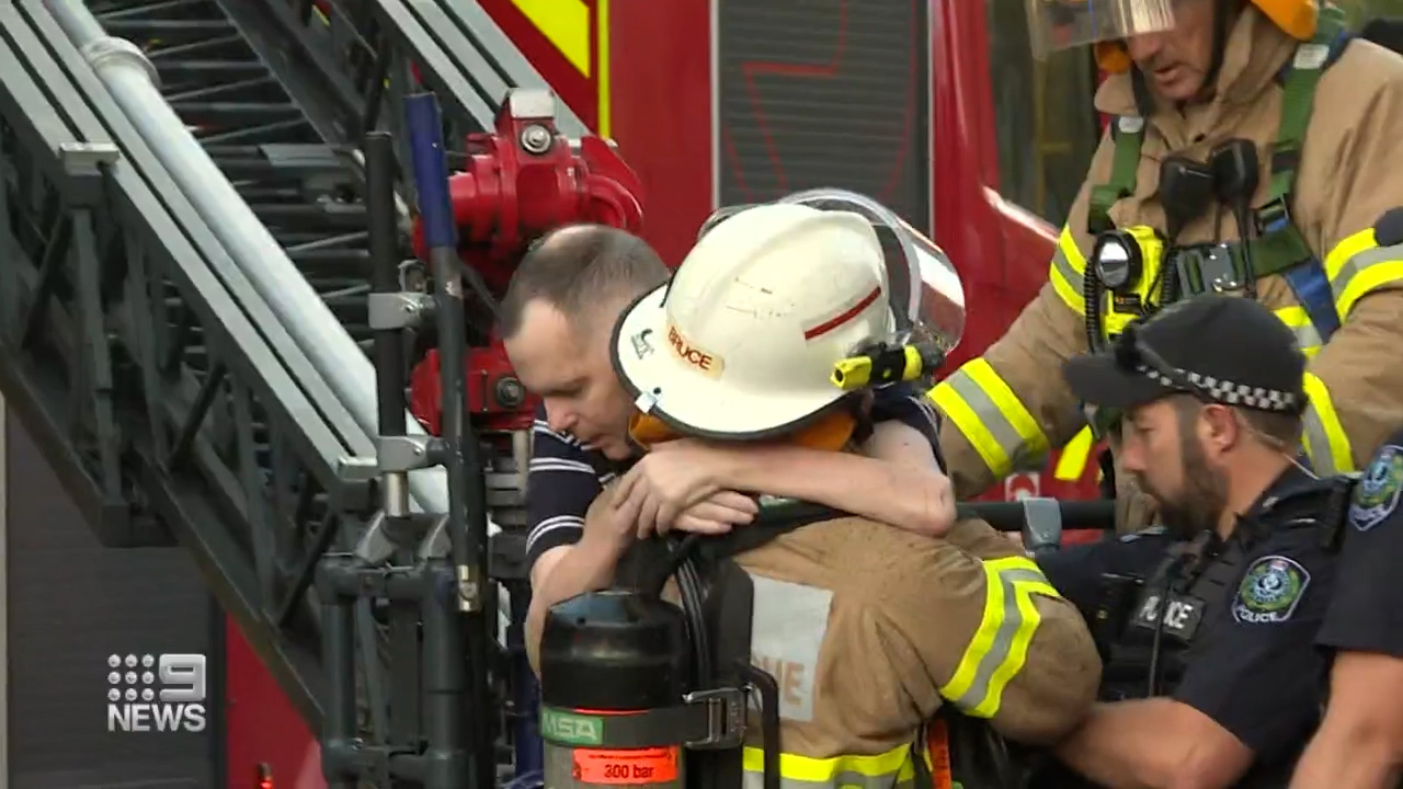 Three men are in a critical condition after a fire broke out at an Adelaide hotel, with police investigating if the blaze was suspicious.