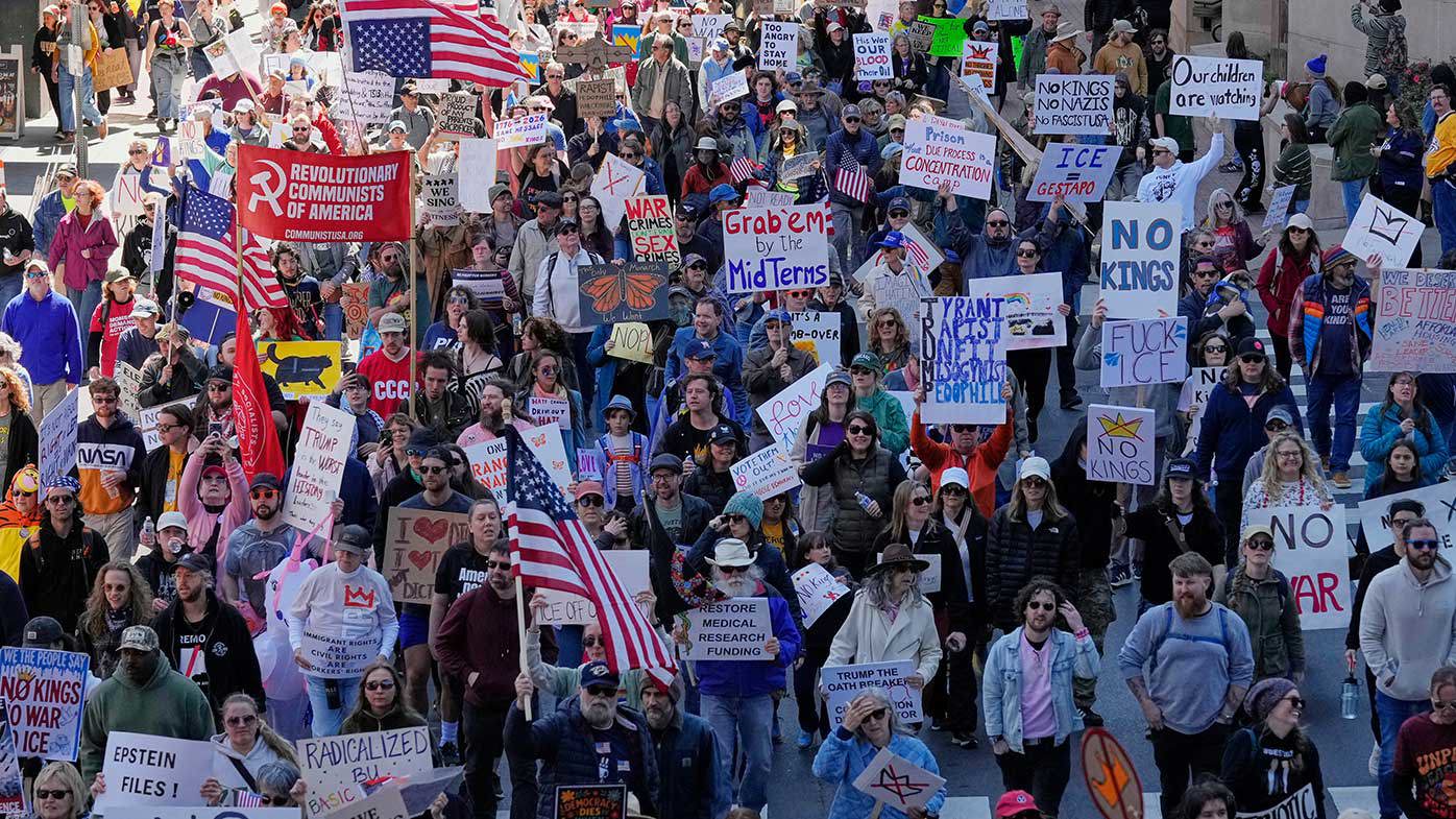 Thousands took to the streets in Nashville for the No Kings protest.