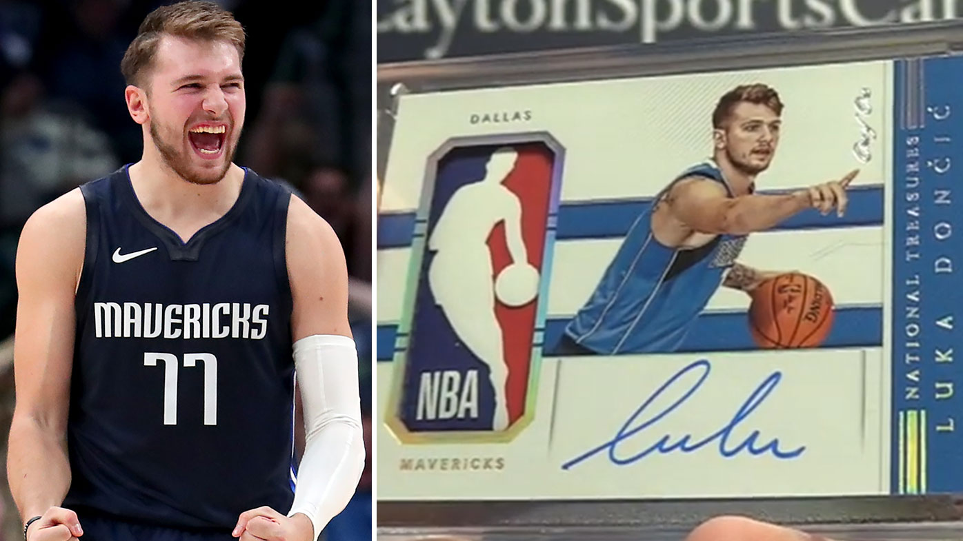 Luke Doncic, National Treasures Auto Logoman 1/1 card