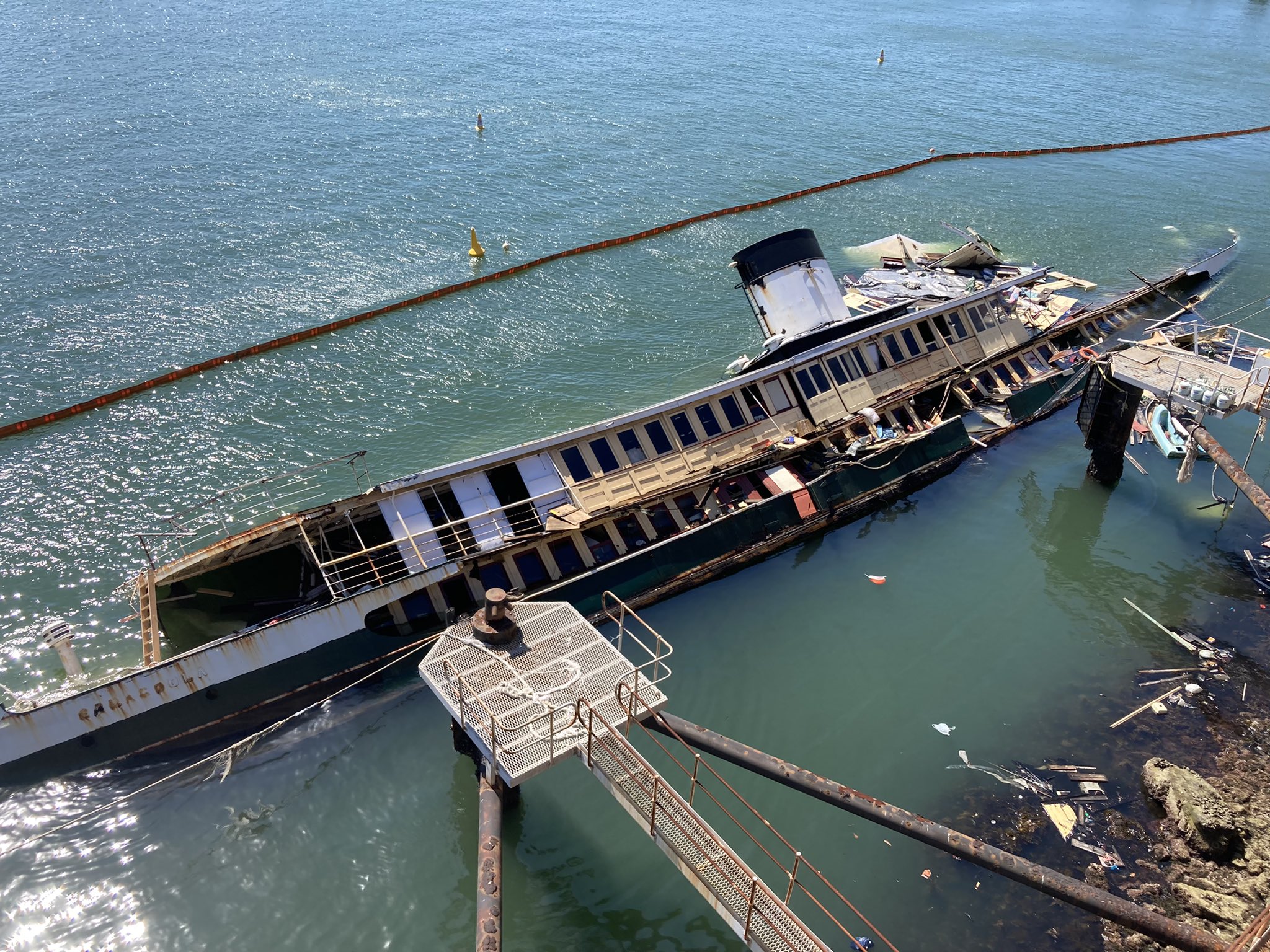 A historic former Manly ferry has sunk in Sydney Harbour.