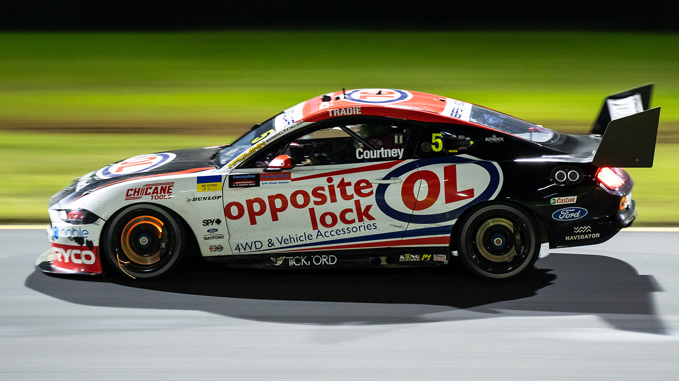 James Courtney in action at Sydney Motorsport Park in the opening round of the 2022 season.