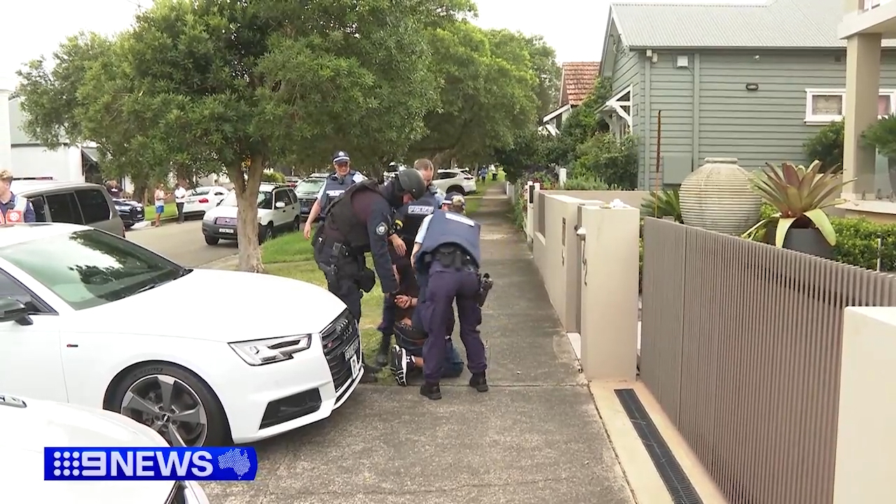 A man has been tasered during a confrontation in a Sydney suburb.
