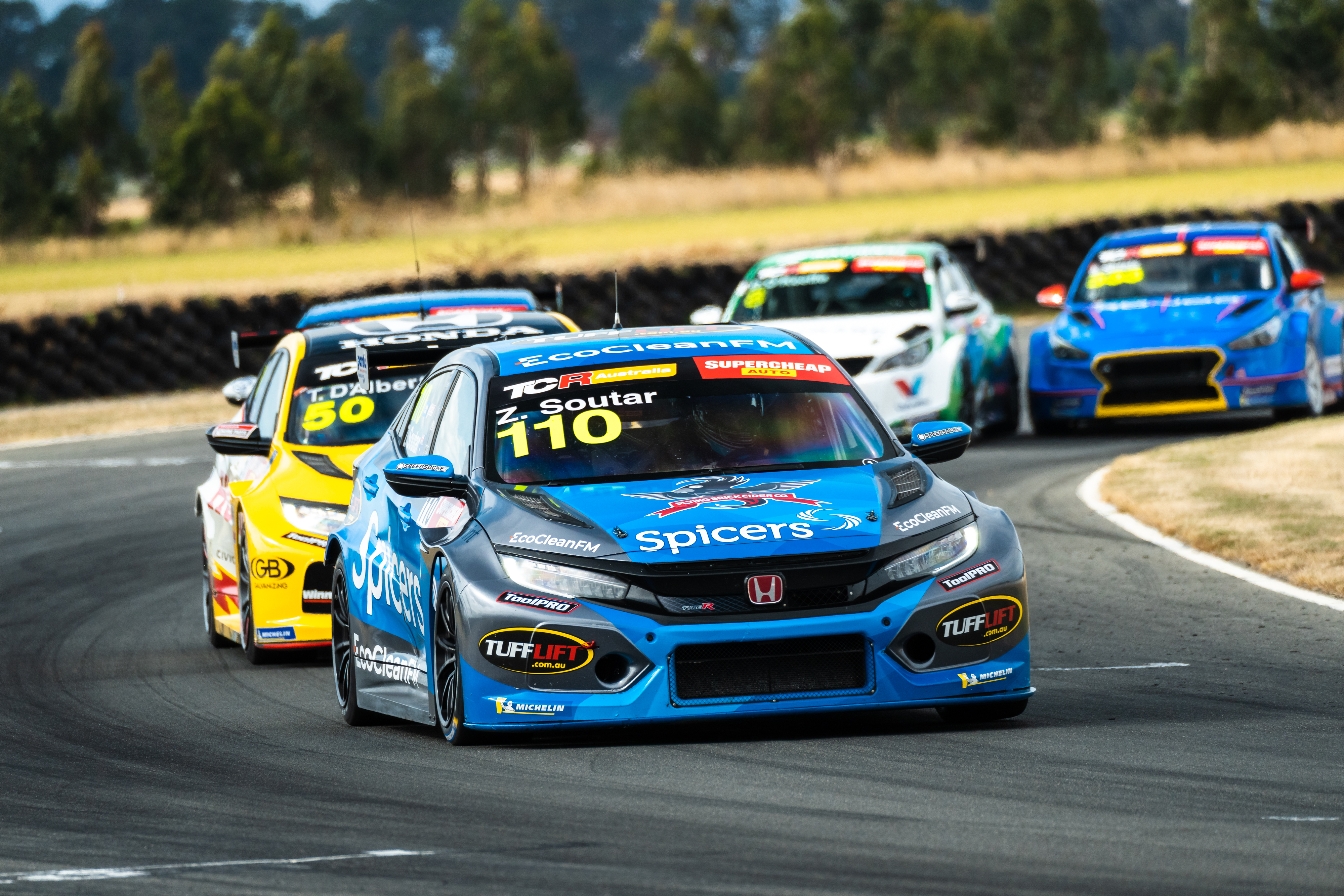 The No.110 Honda Civic Type R.