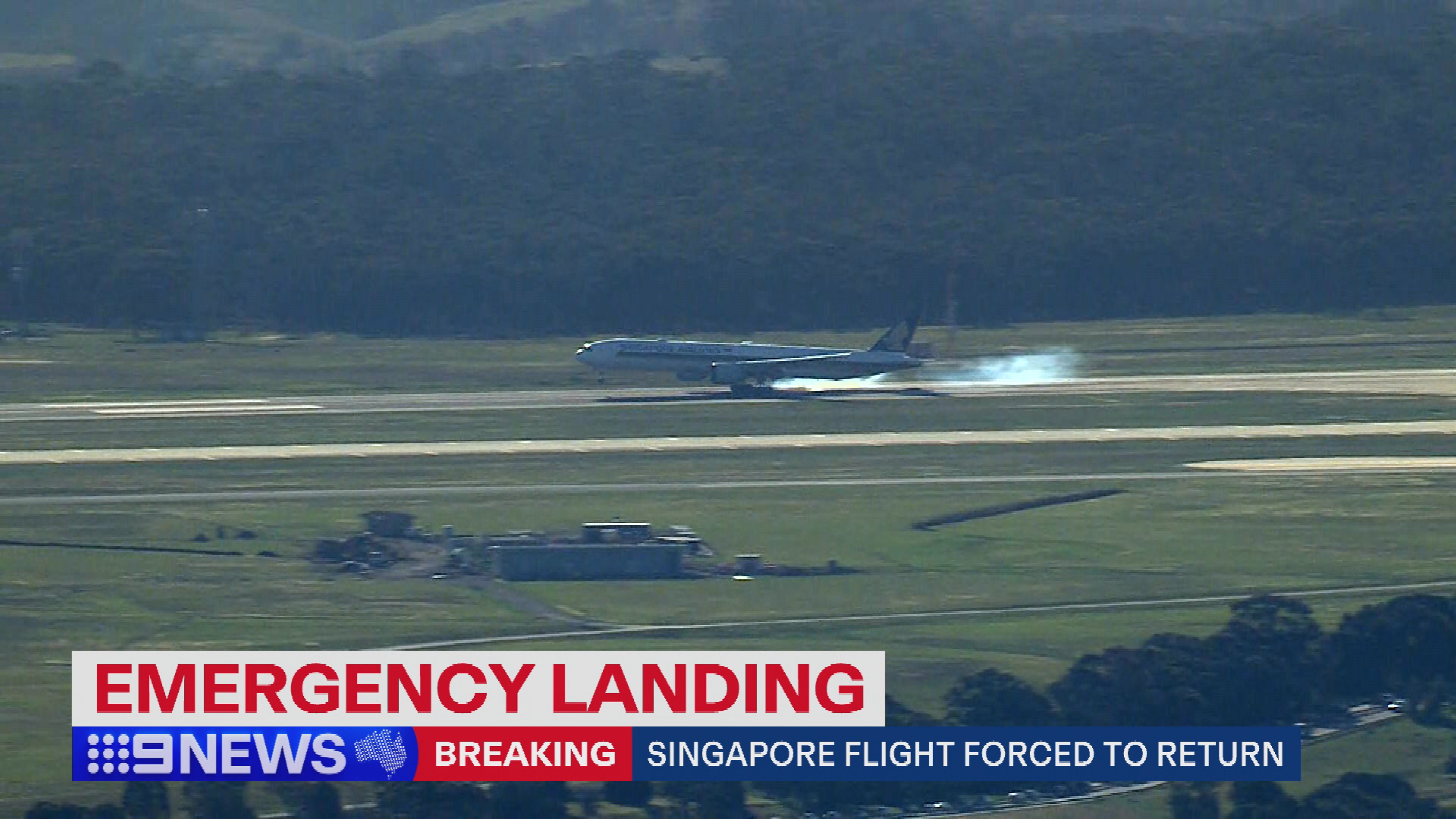 The flight landed safely at Melbourne Airport about an hour after takeoff.