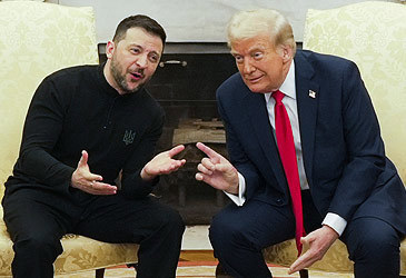 Vlodimir Zelenskyy and Donald Trump in Oval Office fireside chat (Mstyslav Chernov/AP)