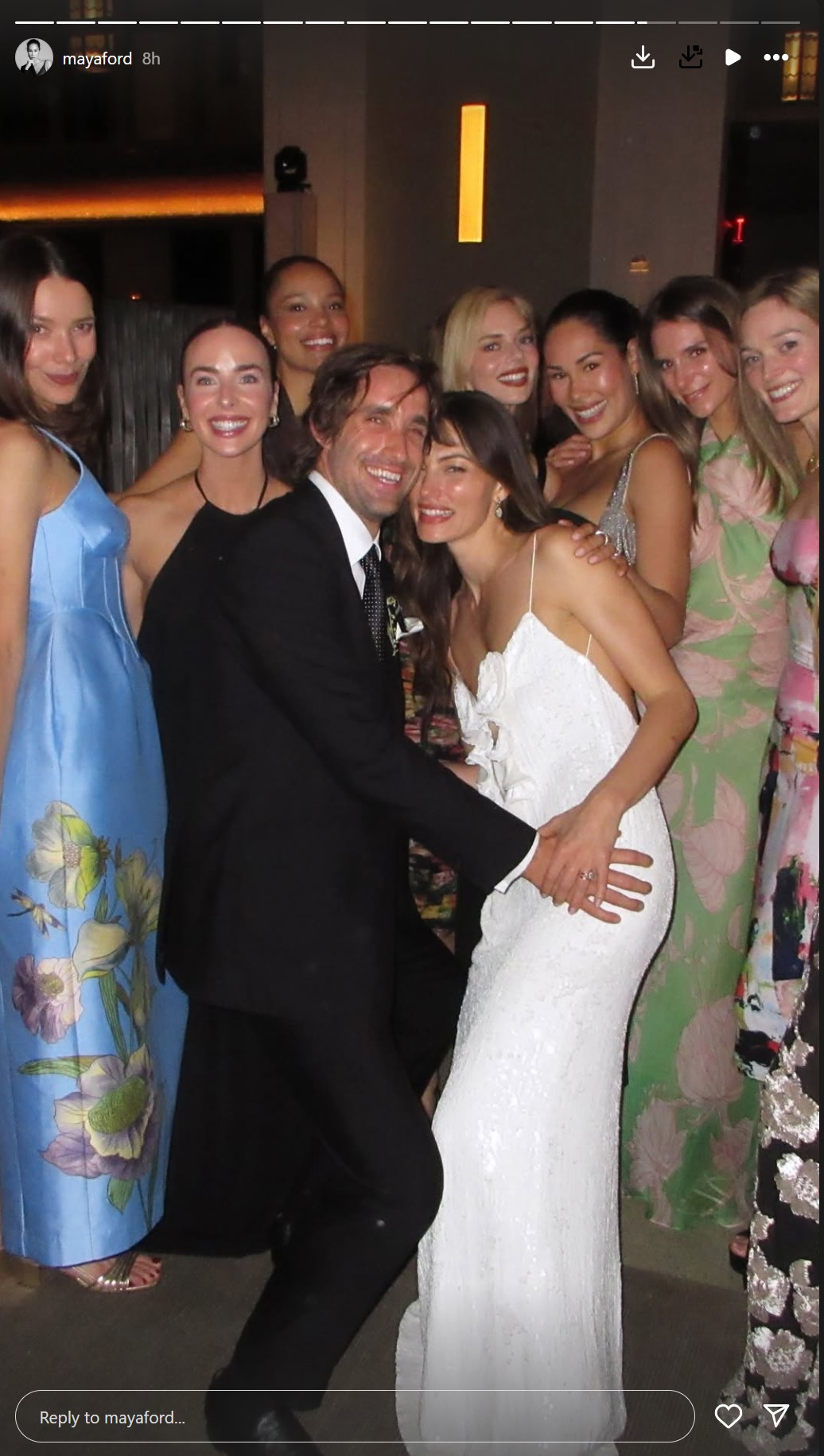 Phoebe Tonkin wedding Bernard Lagrange
