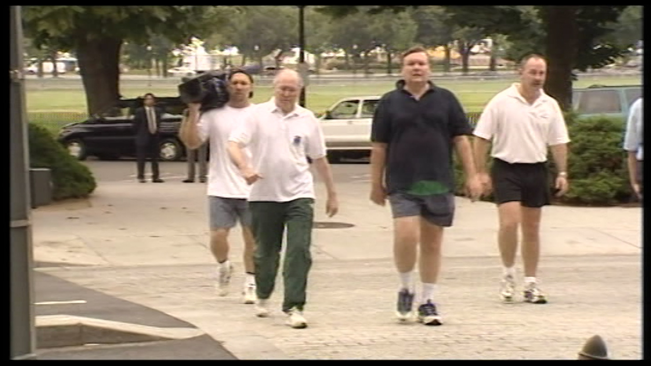 John Howard on his famous morning walk on September 11, 2001.